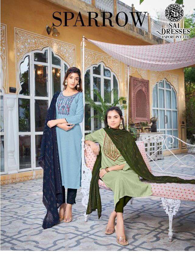 SAI DRESSES PRESENT SPARROW READY TO STYLISH PARTY WEAR  DESIGNER COLLECTION IN WHOLESALE RATE IN SURAT 