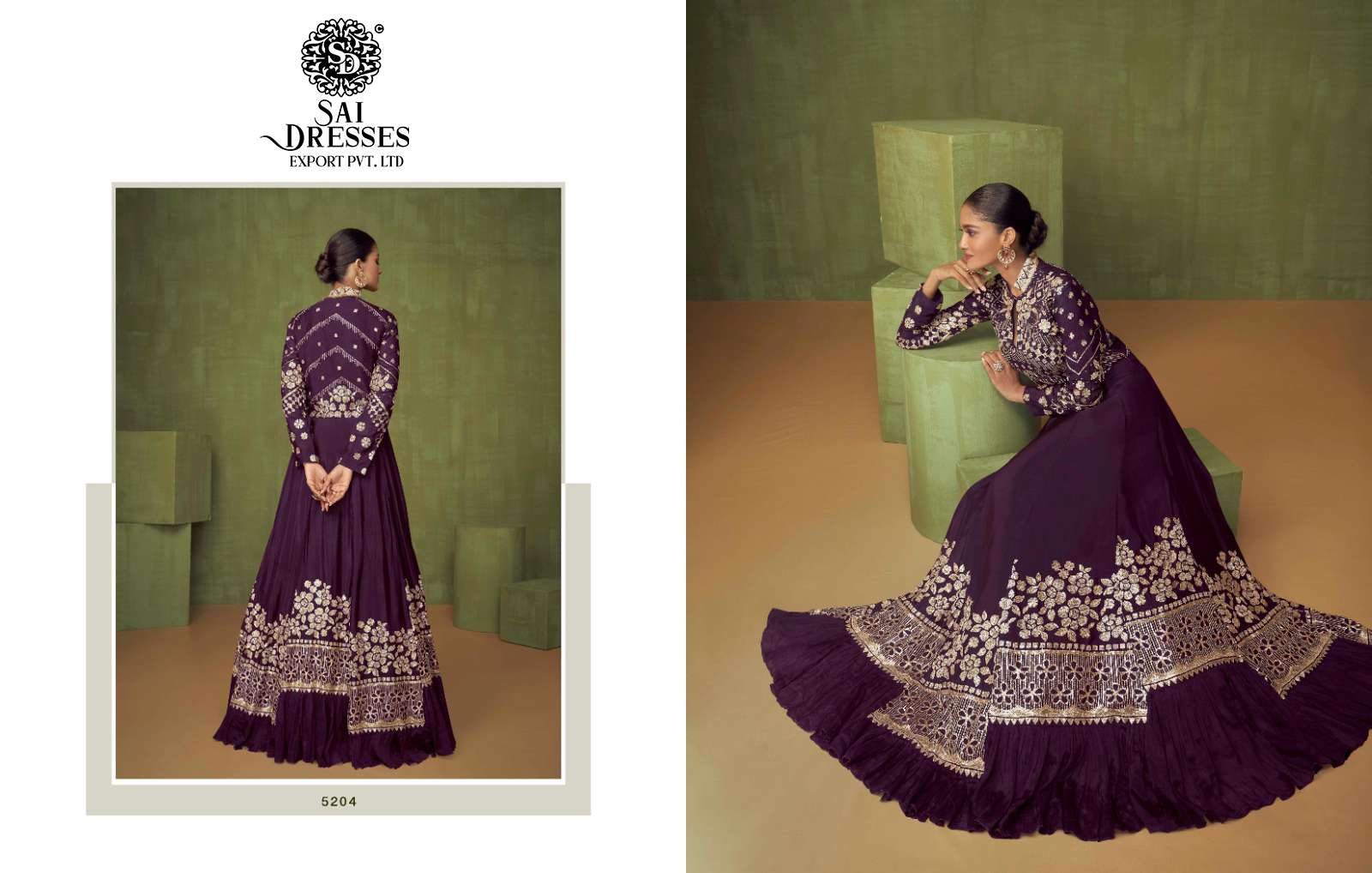 SAI DRESSES PRESENT VIOLET NX FESTIVE WEAR READYMADE DESIGNER COLLECTION IN WHOLESALE RATE IN SURAT 