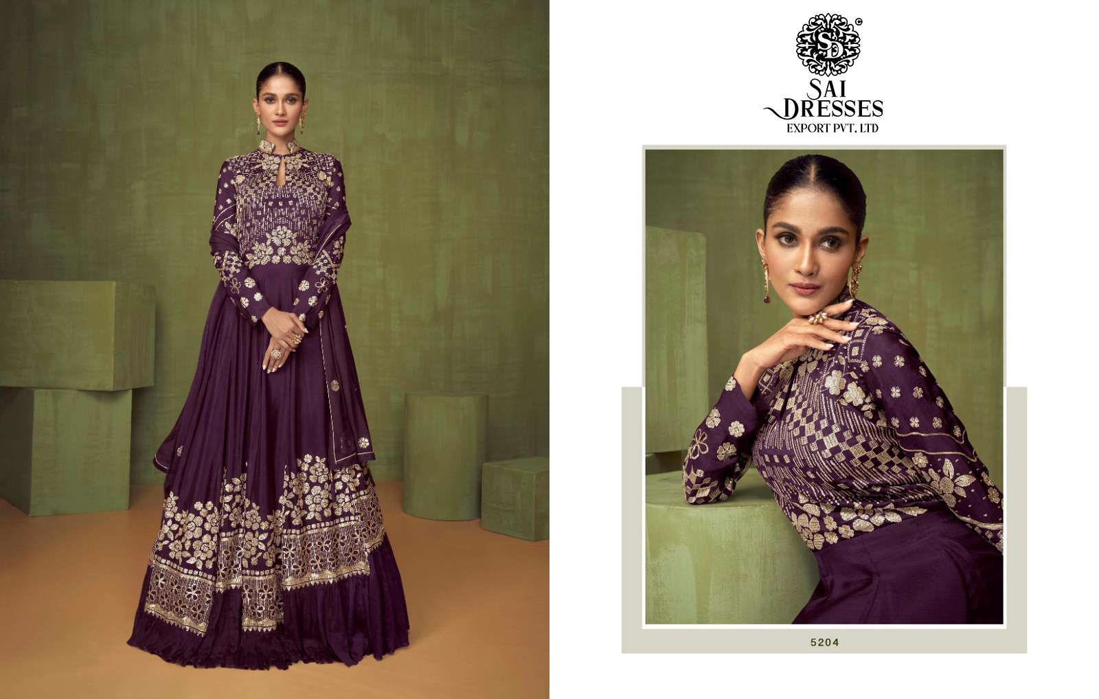 SAI DRESSES PRESENT VIOLET NX FESTIVE WEAR READYMADE DESIGNER COLLECTION IN WHOLESALE RATE IN SURAT 