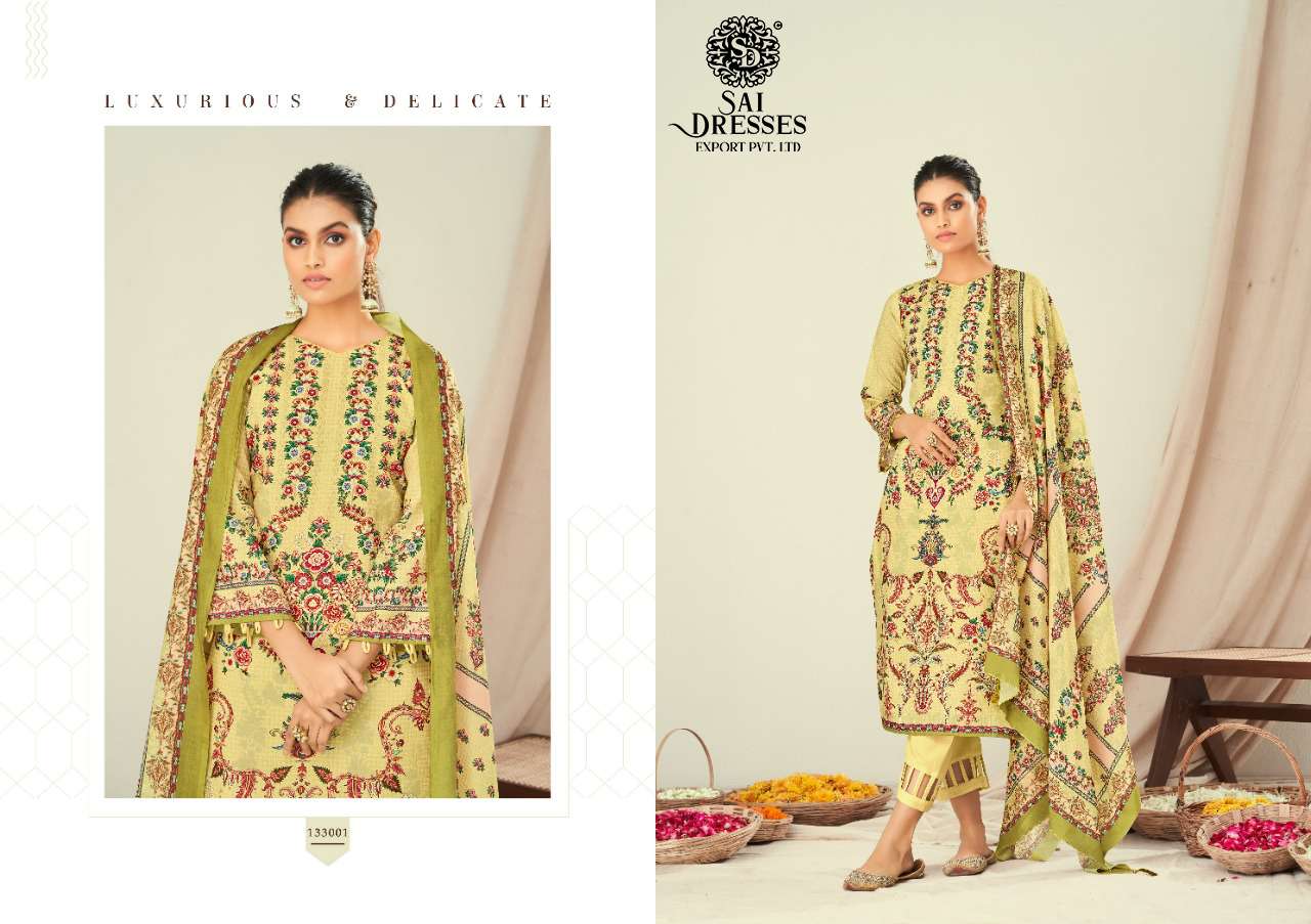 SAI DRESSES PRESENT ZARA SHAHJHAN LUXURY LAWN COTTON DIGITAL PRINTED SALWAR SUITS IN WHOLESALE RATE IN SURAT