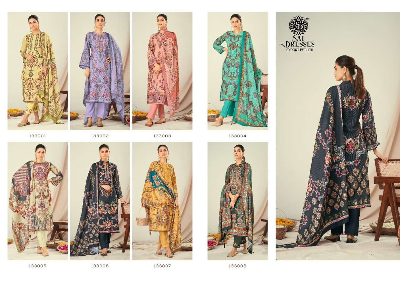 SAI DRESSES PRESENT ZARA SHAHJHAN LUXURY LAWN COTTON DIGITAL PRINTED SALWAR SUITS IN WHOLESALE RATE IN SURAT