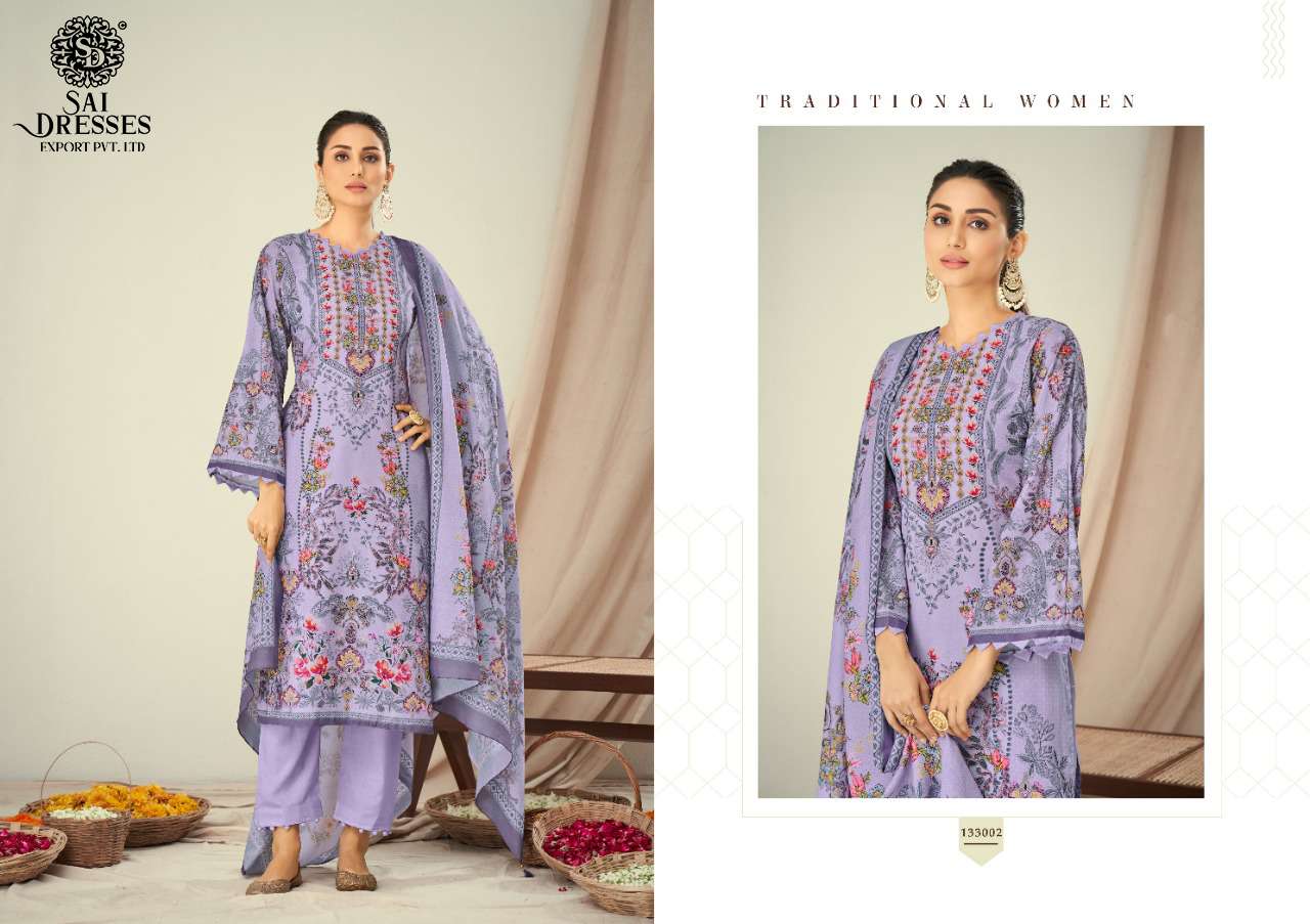 SAI DRESSES PRESENT ZARA SHAHJHAN LUXURY LAWN COTTON DIGITAL PRINTED SALWAR SUITS IN WHOLESALE RATE IN SURAT