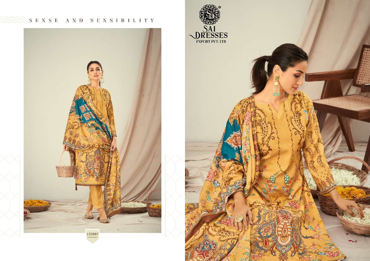 SAI DRESSES PRESENT ZARA SHAHJHAN LUXURY LAWN COTTON DIGITAL PRINTED SALWAR SUITS IN WHOLESALE RATE IN SURAT