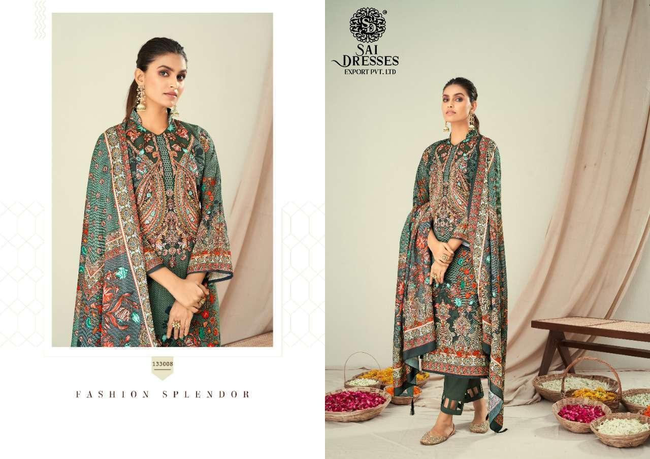 SAI DRESSES PRESENT ZARA SHAHJHAN LUXURY LAWN COTTON DIGITAL PRINTED SALWAR SUITS IN WHOLESALE RATE IN SURAT