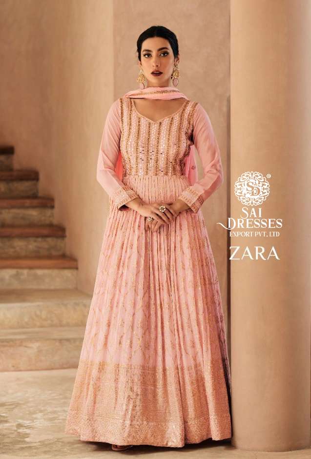 SAI DRESSES PRESENT ZARA WEDDING WEAR READYMADE DESIGNER COLLECTION IN WHOLESALE RATE IN SURAT