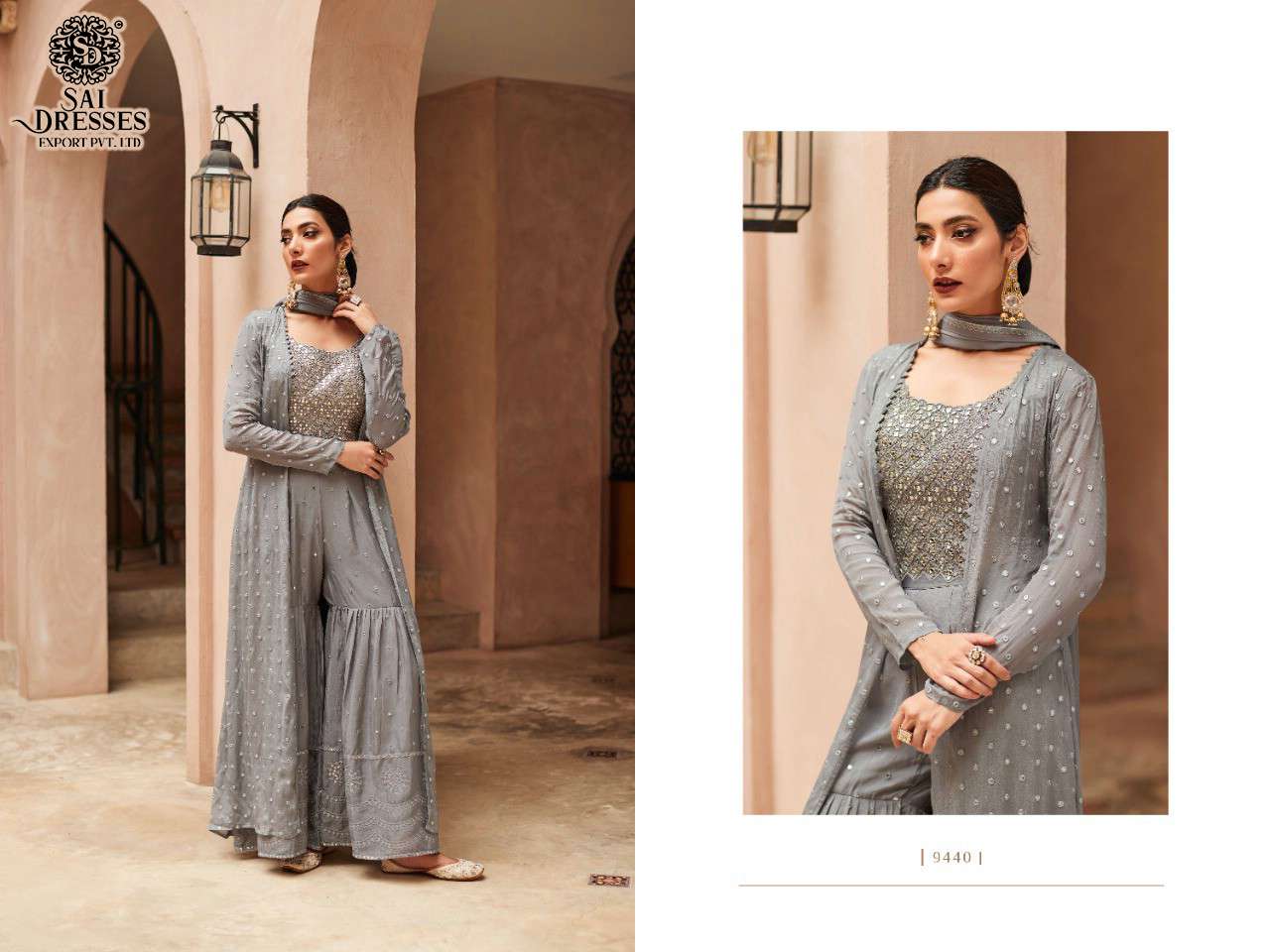 SAI DRESSES PRESENT ZARA WEDDING WEAR READYMADE DESIGNER COLLECTION IN WHOLESALE RATE IN SURAT