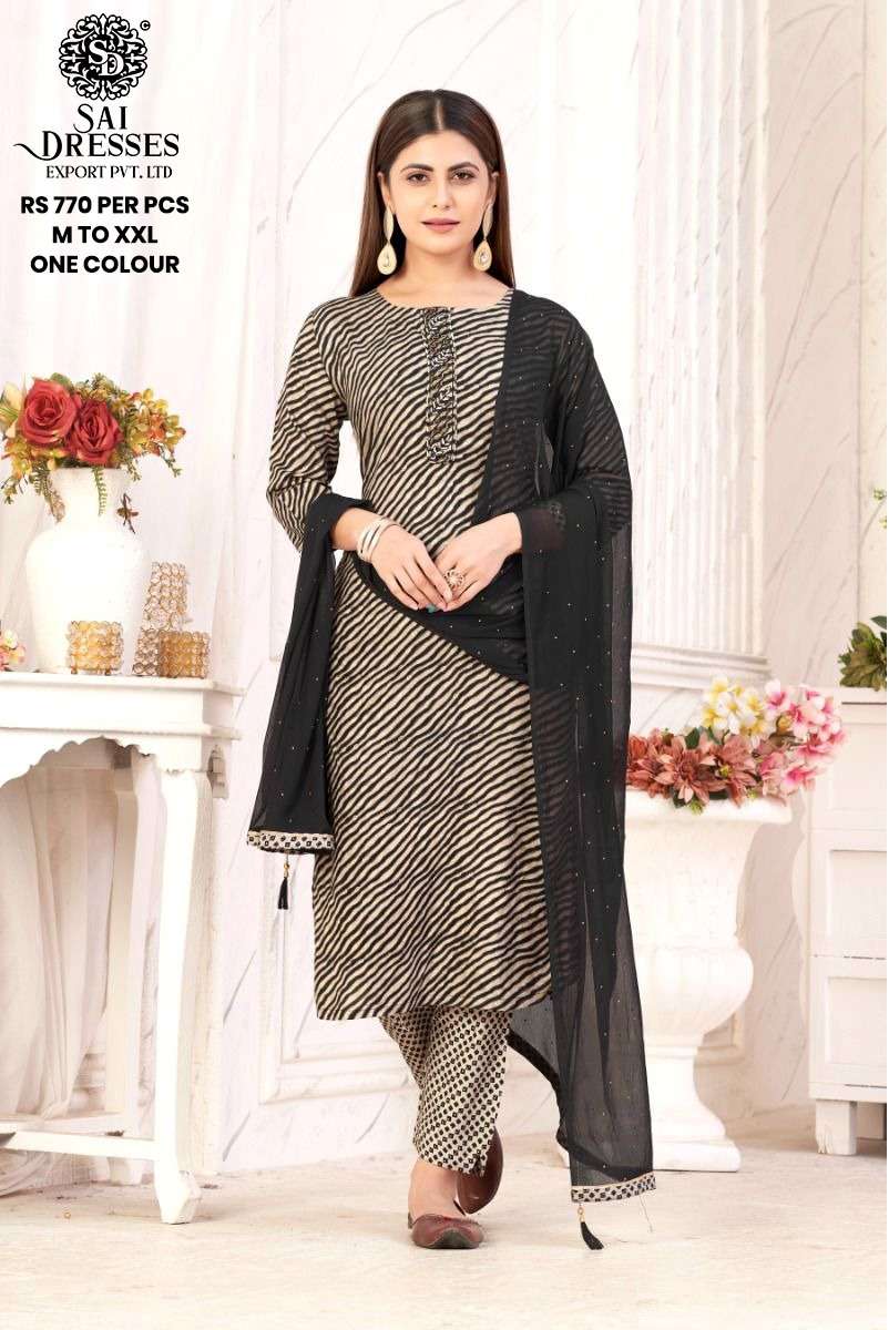 SAI DRESSES PRESENT D.NO 550 READY TO WEAR DESIGNER 3 PIECE CONCEPT COMBO COLLECTION IN WHOLESALE RATE IN SURAT