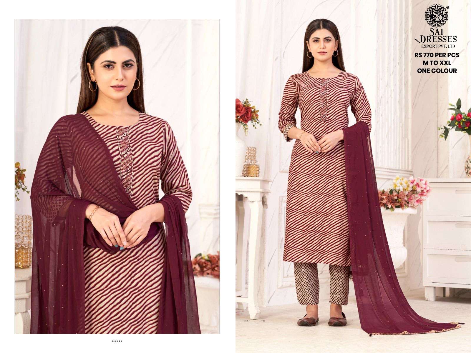 SAI DRESSES PRESENT D.NO 551 READY TO WEAR DESIGNER 3 PIECE CONCEPT COMBO COLLECTION IN WHOLESALE RATE IN SURAT