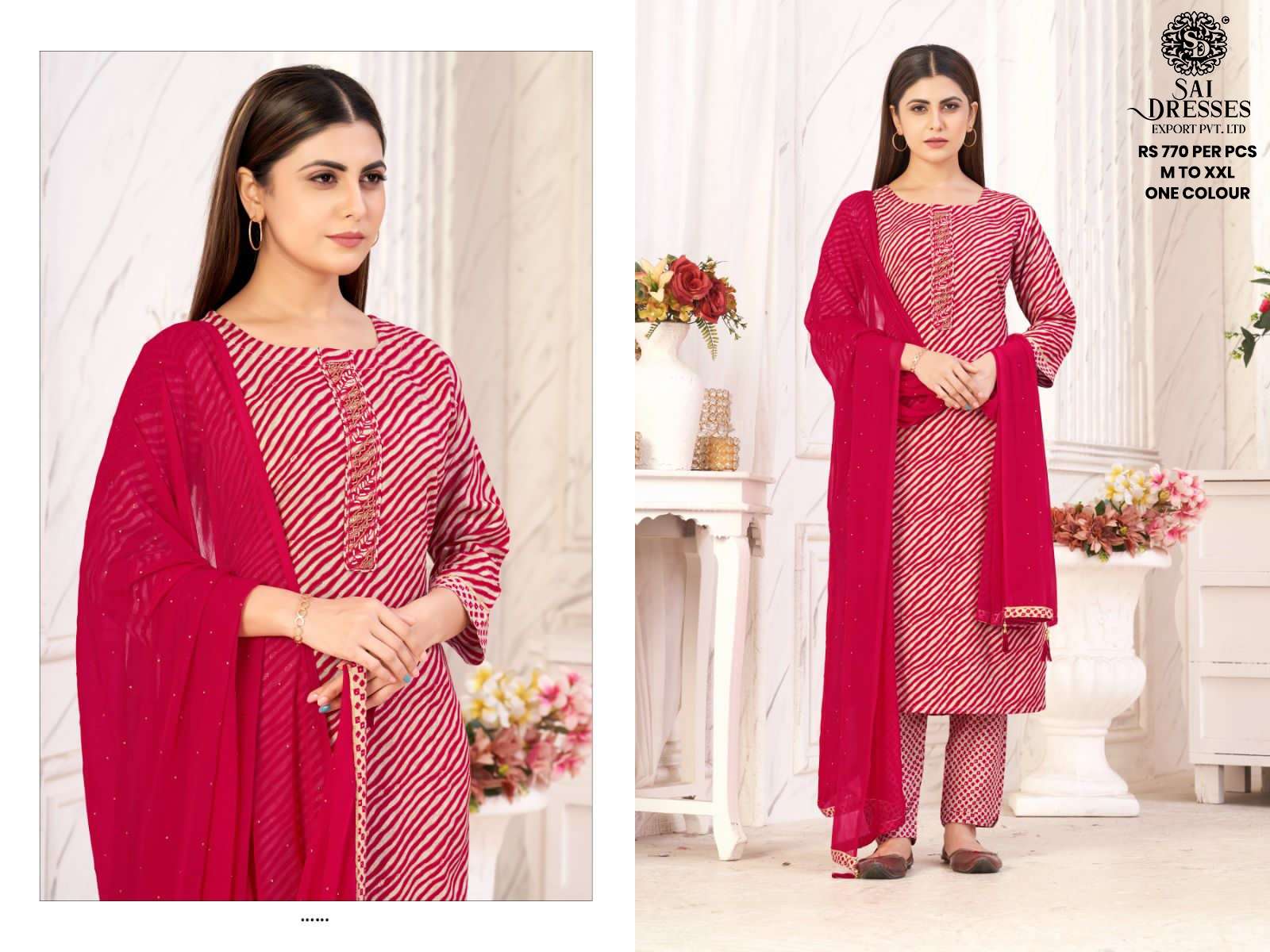 SAI DRESSES PRESENT D.NO 553 READY TO WEAR DESIGNER 3 PIECE CONCEPT COMBO COLLECTION IN WHOLESALE RATE IN SURAT