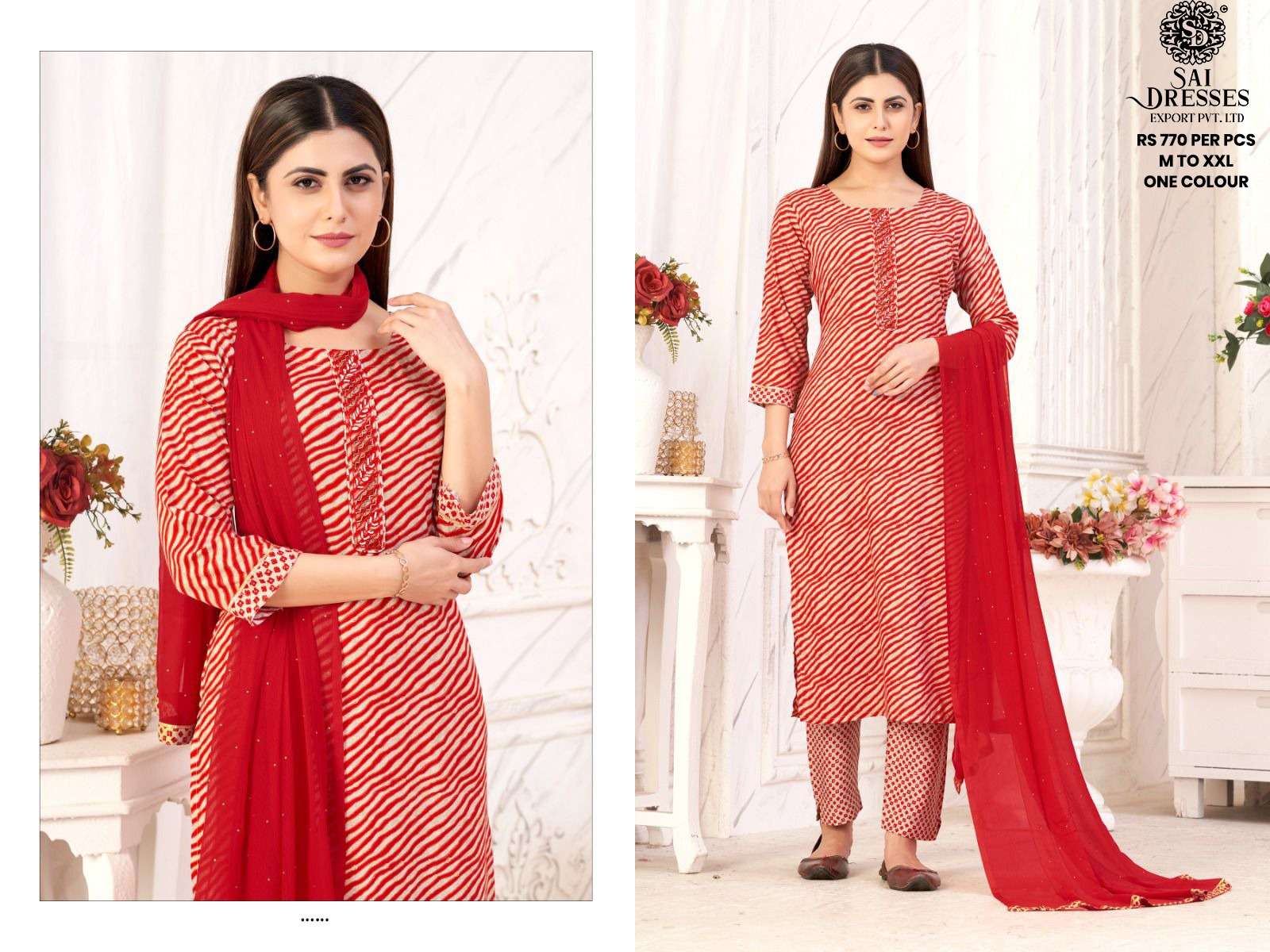 SAI DRESSES PRESENT D.NO 554 READY TO WEAR DESIGNER 3 PIECE CONCEPT COMBO COLLECTION IN WHOLESALE RATE IN SURAT