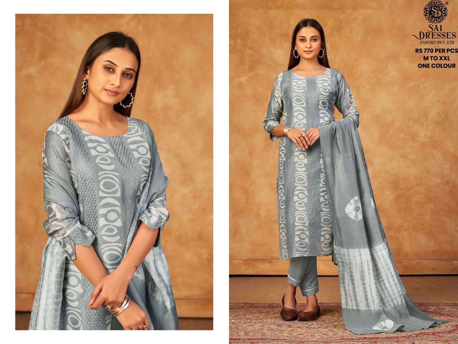 SAI DRESSES PRESENT D.NO 562 READY TO WEAR DESIGNER 3 PIECE CONCEPT COMBO COLLECTION IN WHOLESALE RATE IN SURAT