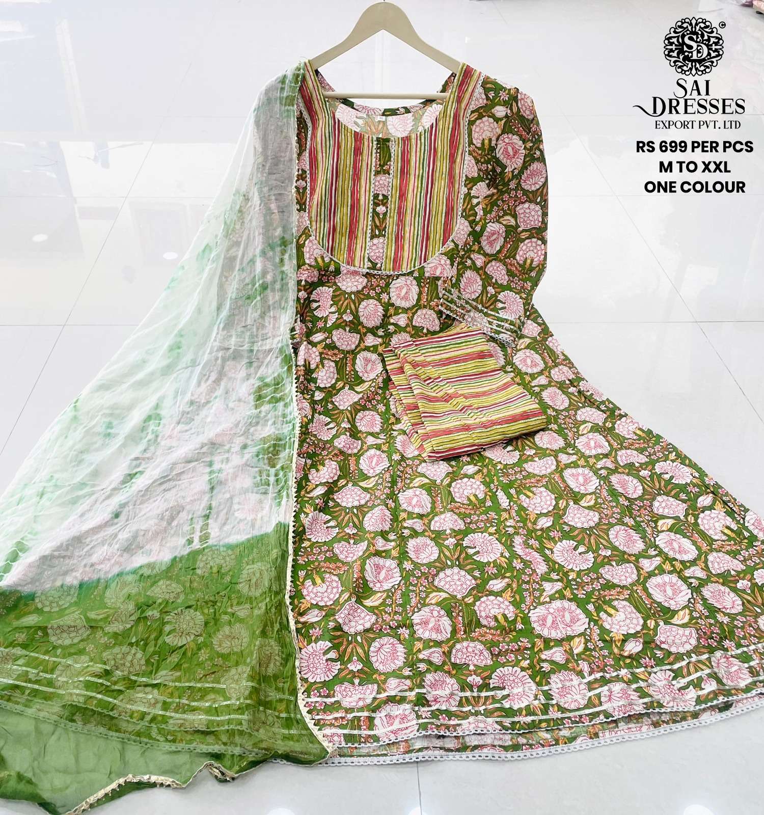 SAI DRESSES PRESENT D.NO 617 READY TO WEAR DESIGNER 3 PIECE CONCEPT COMBO COLLECTION IN WHOLESALE RATE IN SURAT