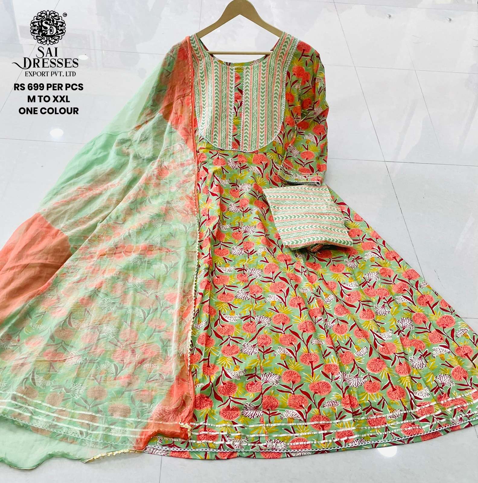 SAI DRESSES PRESENT D.NO 618 READY TO WEAR DESIGNER 3 PIECE CONCEPT COMBO COLLECTION IN WHOLESALE RATE IN SURAT