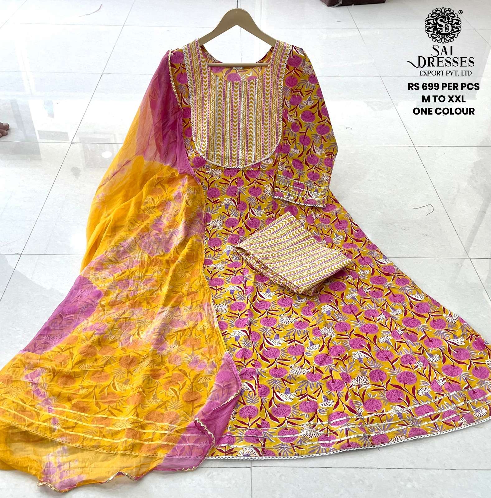 SAI DRESSES PRESENT D.NO 619 READY TO WEAR DESIGNER 3 PIECE CONCEPT COMBO COLLECTION IN WHOLESALE RATE IN SURAT