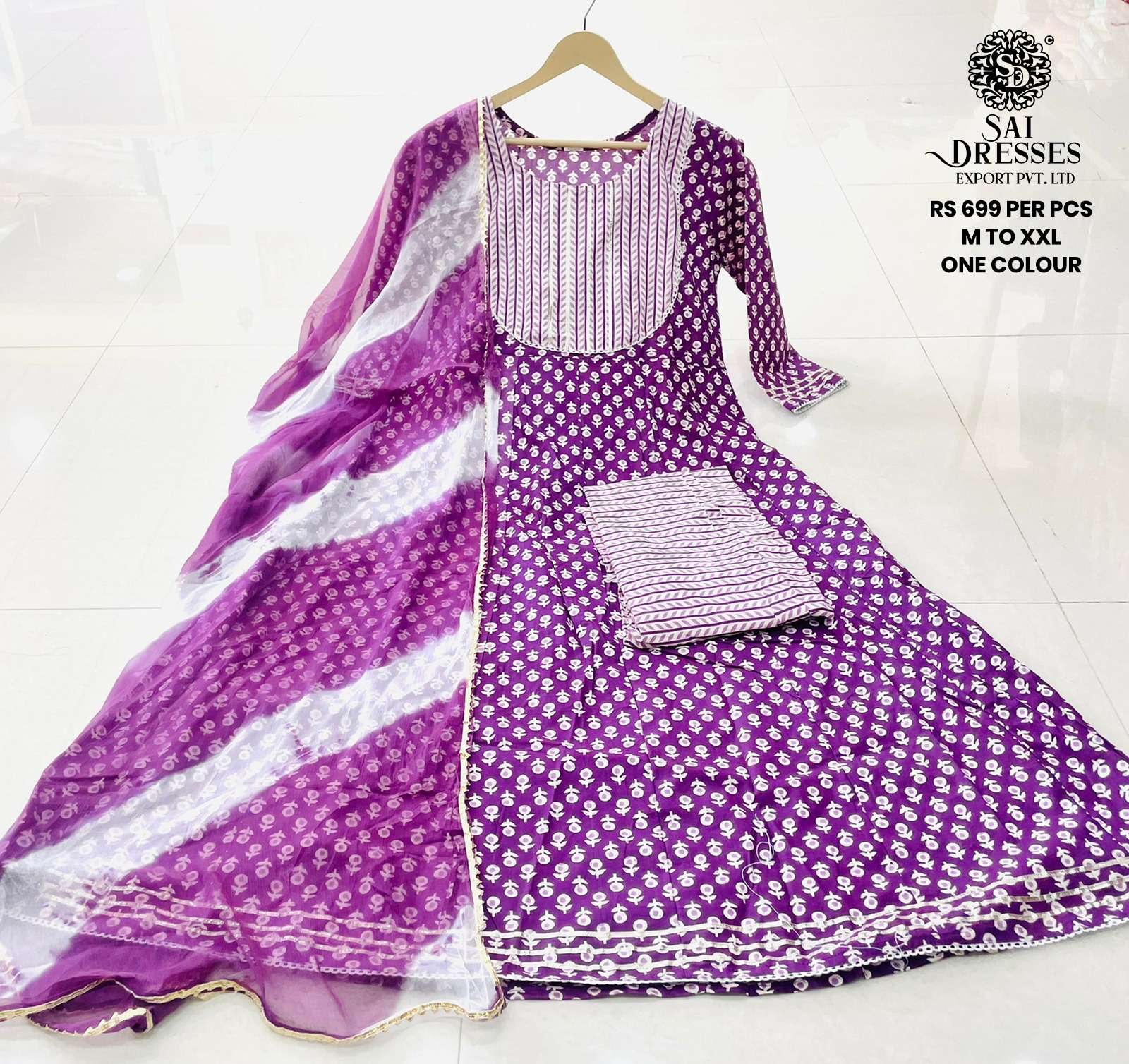 SAI DRESSES PRESENT D.NO 620 READY TO WEAR DESIGNER 3 PIECE CONCEPT COMBO COLLECTION IN WHOLESALE RATE IN SURAT