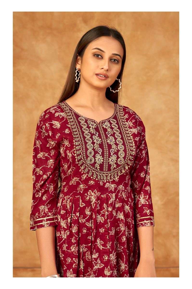 SAI DRESSES PRESENT D.NO 704 FANCY LONG DESIGNER KURTI COMBO COLLECTION IN WHOLESALE RATE IN SURAT