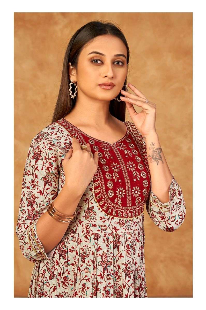 SAI DRESSES PRESENT D.NO 708 FANCY LONG DESIGNER KURTI COMBO COLLECTION IN WHOLESALE RATE IN SURAT