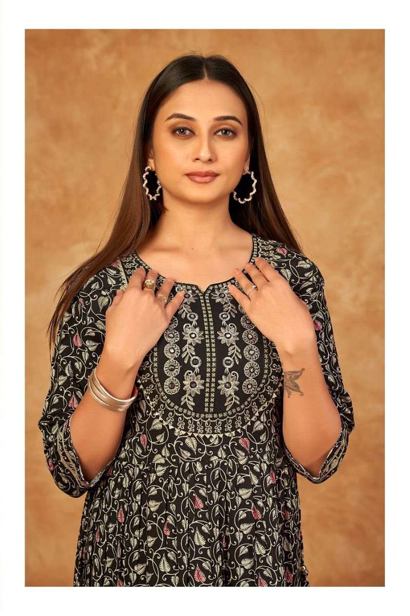 SAI DRESSES PRESENT D.NO 709 FANCY LONG DESIGNER KURTI COMBO COLLECTION IN WHOLESALE RATE IN SURAT