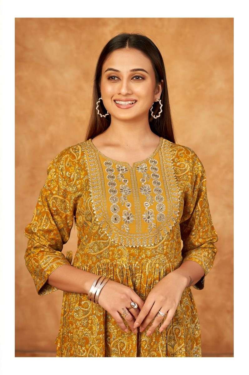 SAI DRESSES PRESENT D.NO 714 FANCY LONG DESIGNER KURTI COMBO COLLECTION IN WHOLESALE RATE IN SURAT