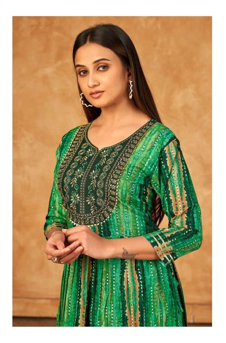 SAI DRESSES PRESENT D.NO 715 FANCY LONG DESIGNER KURTI COMBO COLLECTION IN WHOLESALE RATE IN SURAT