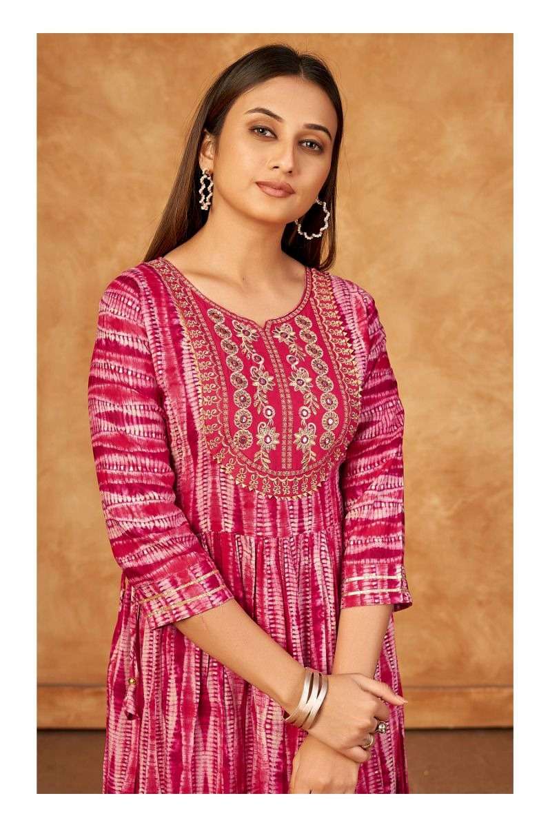 SAI DRESSES PRESENT D.NO 716 FANCY LONG DESIGNER KURTI COMBO COLLECTION IN WHOLESALE RATE IN SURAT