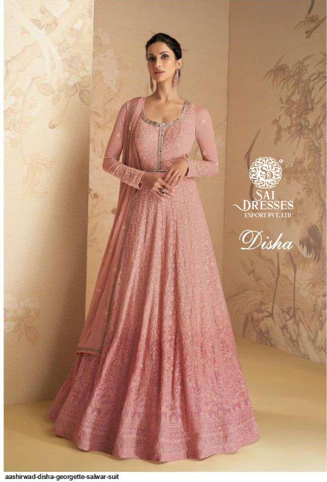 SAI DRESSES PRESENT DISHA READYMADE LONG GOWN STYLE PARTY WEAR DESIGNER COLLECTION IN WHOLESALE RATE IN SURAT