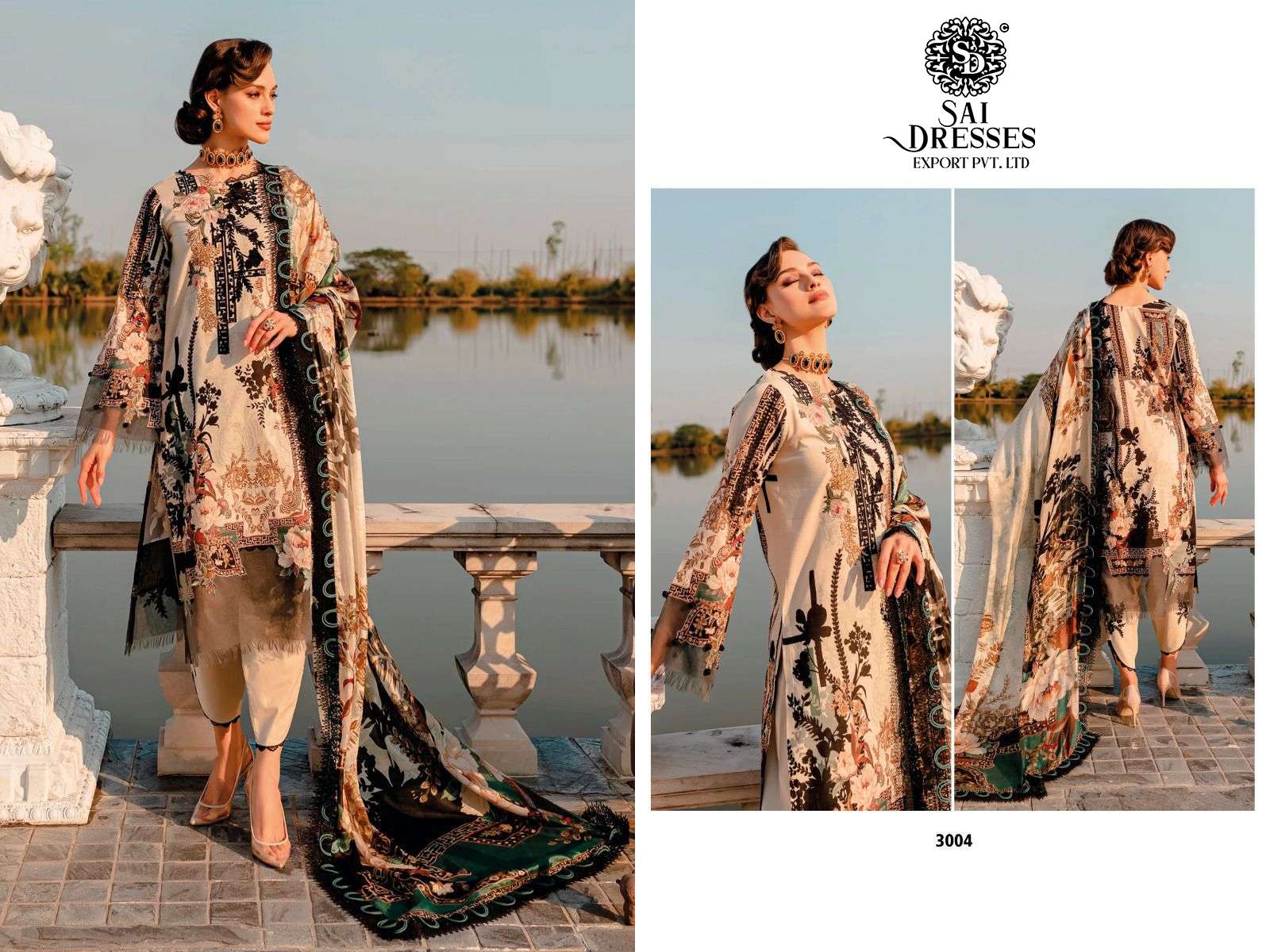 SAI DRESSES PRESENT FIRDOUS SOLITAIRE VOL 3 EXCLUSIVE PURE COTTON SUMMER WEAR PAKISTANI SALWAR SUITS IN WHOLESALE RATE IN SURAT