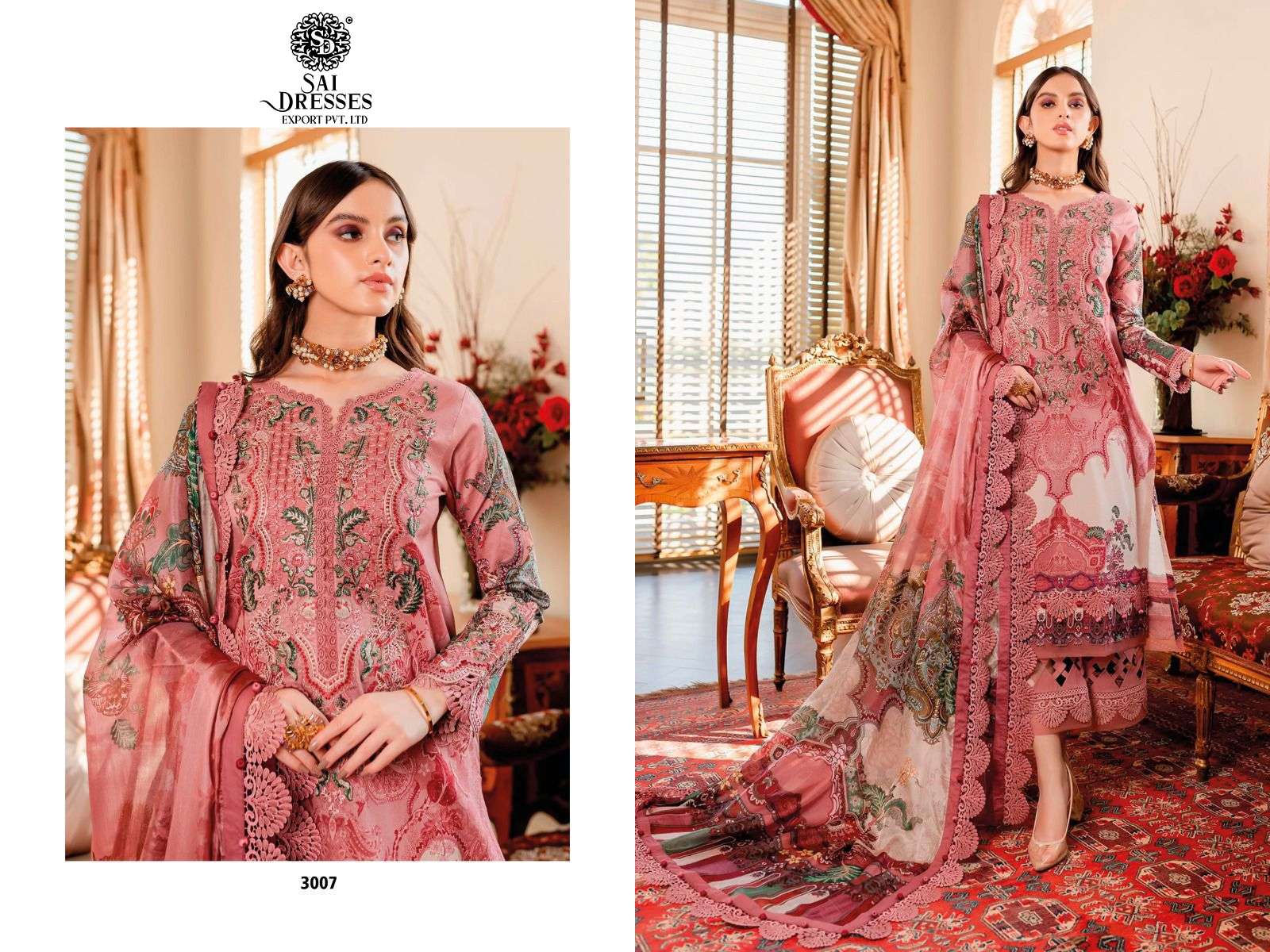 SAI DRESSES PRESENT FIRDOUS SOLITAIRE VOL 3 EXCLUSIVE PURE COTTON SUMMER WEAR PAKISTANI SALWAR SUITS IN WHOLESALE RATE IN SURAT