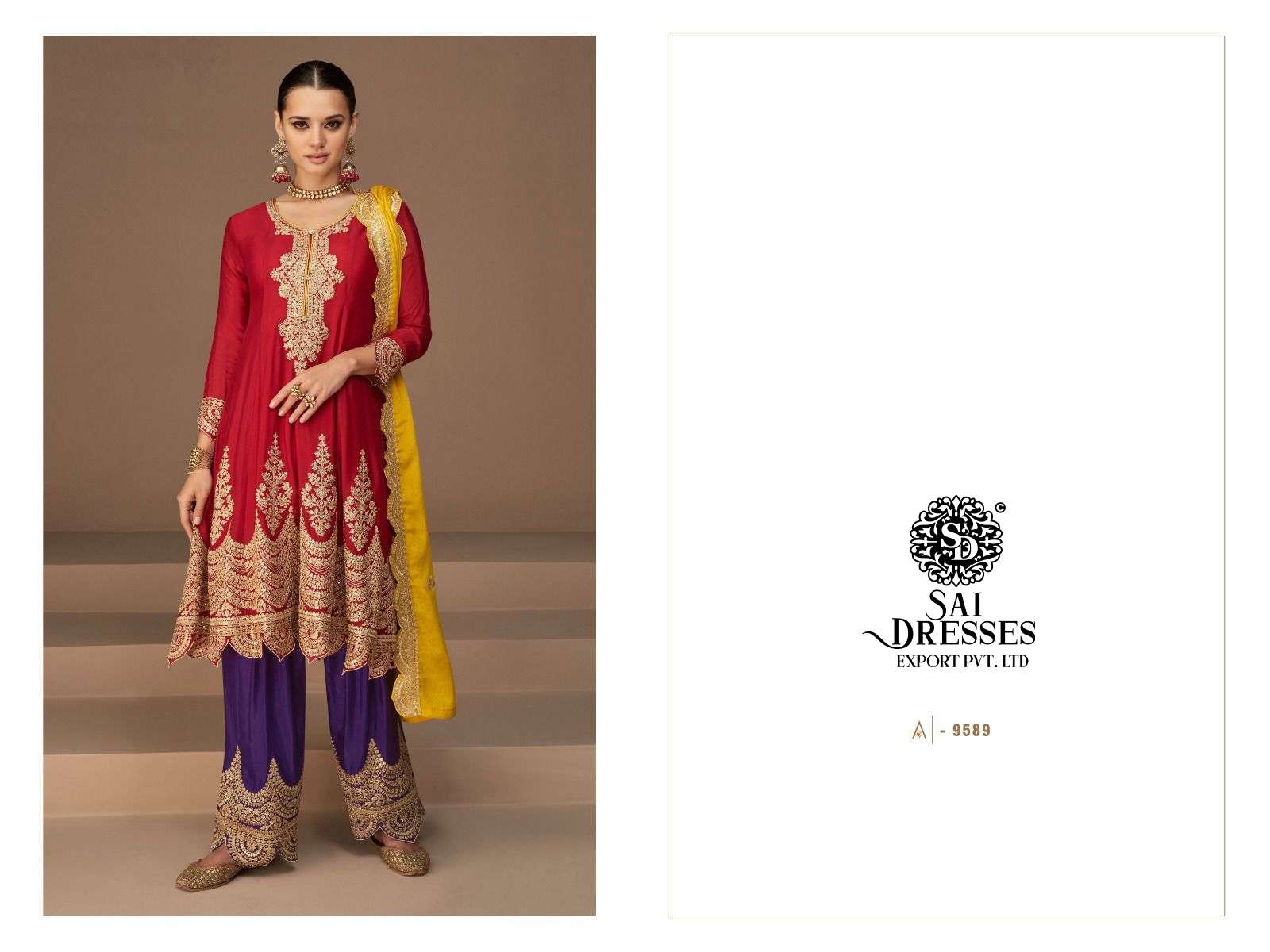 SAI DRESSES PRESENT HEENA READYMADE PARTY WEAR FANCY DESIGNER SUITS IN WHOLESALE RATE IN SURAT