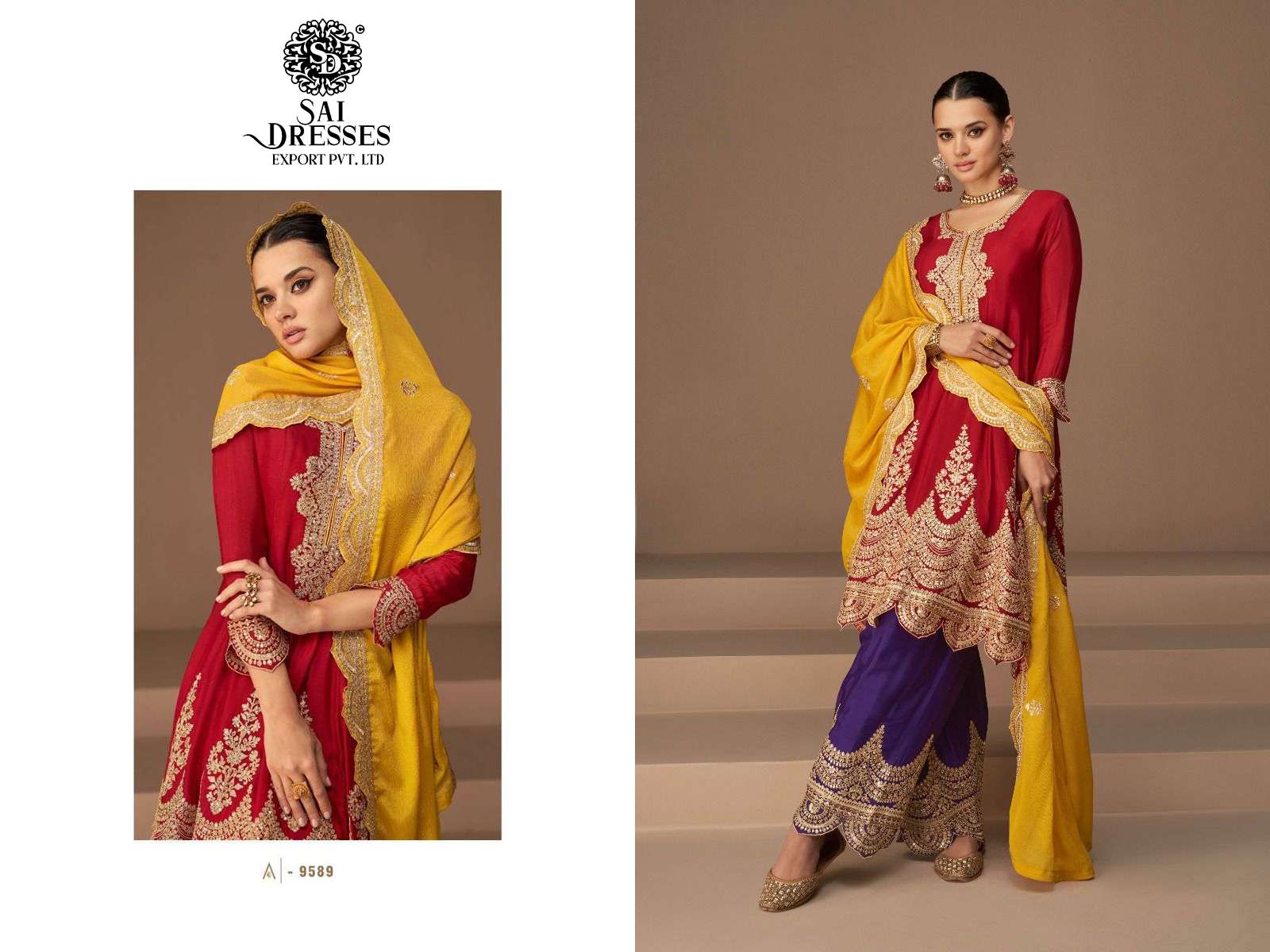 SAI DRESSES PRESENT HEENA READYMADE PARTY WEAR FANCY DESIGNER SUITS IN WHOLESALE RATE IN SURAT