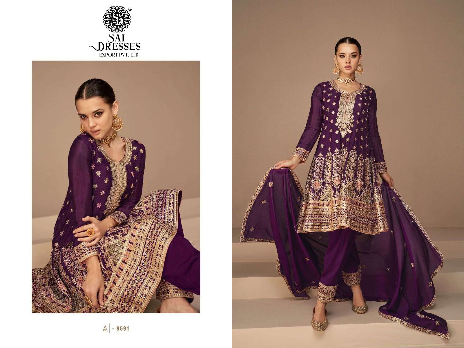 SAI DRESSES PRESENT HEENA READYMADE PARTY WEAR FANCY DESIGNER SUITS IN WHOLESALE RATE IN SURAT