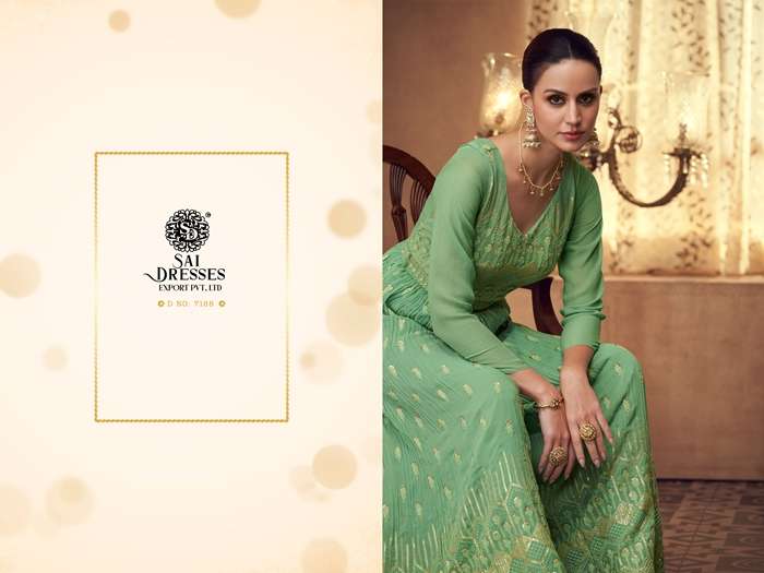 SAI DRESSES PRESENT ICONIC EXCLUSIVE FANCY DESIGNER COLLECTION IN WHOLESALE RATE IN SURAT