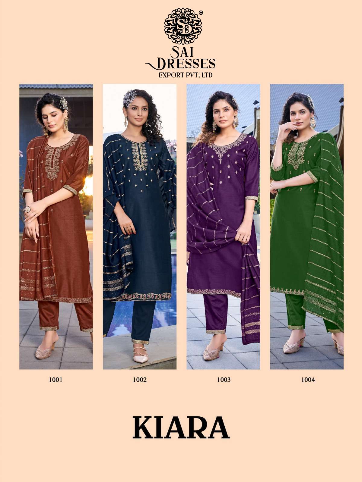 SAI DRESSES PRESENT KIARA READY TO WEAR PANT STYLE DESIGNER SALWAR SUITS IN WHOLESALE RATE IN SURAT