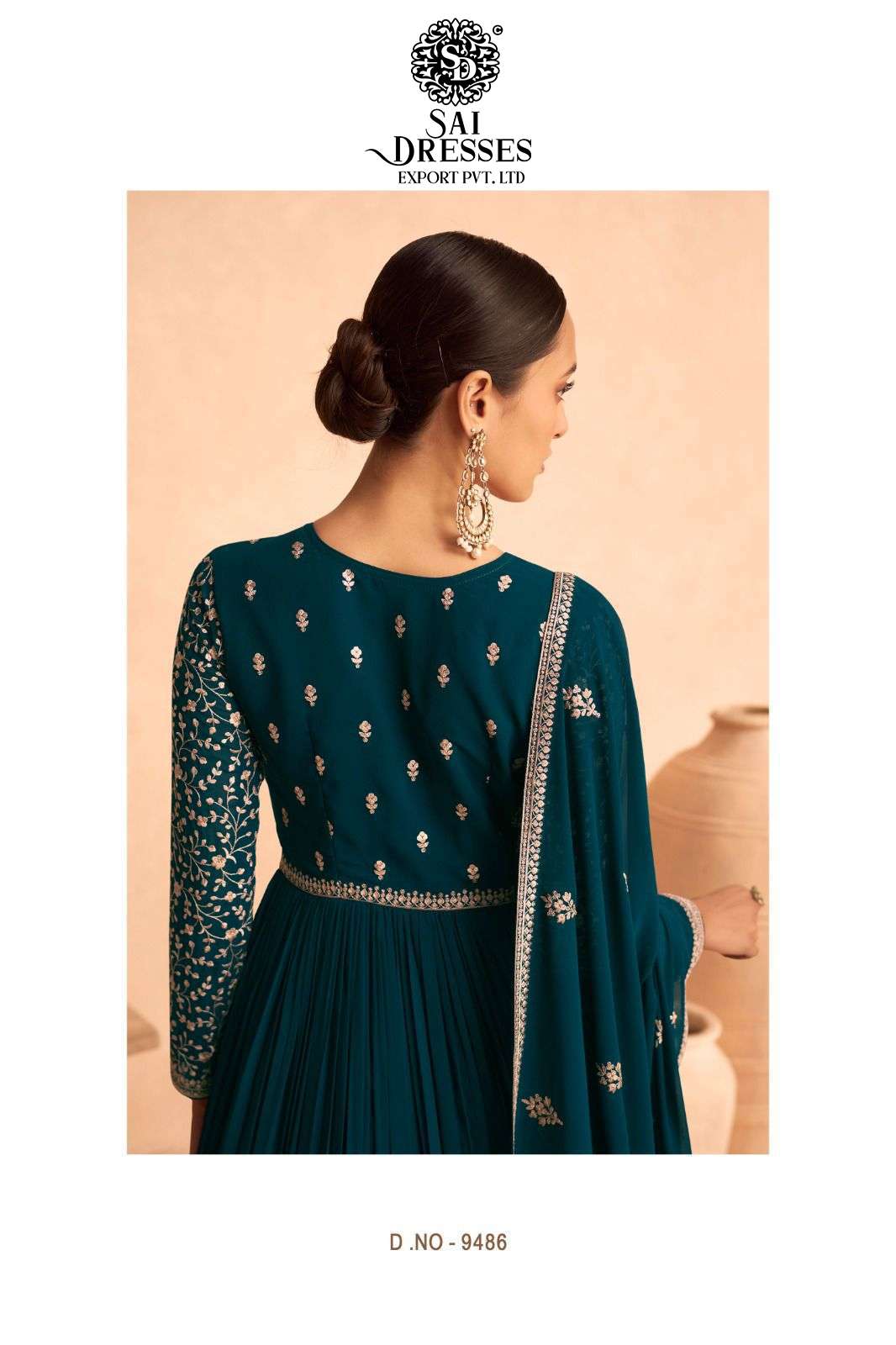 SAI DRESSES PRESENT LEELA READYMADE WEDDING WEAR GOWN STYLE DESIGNER COLLECTION IN WHOLESALE RATE IN SURAT