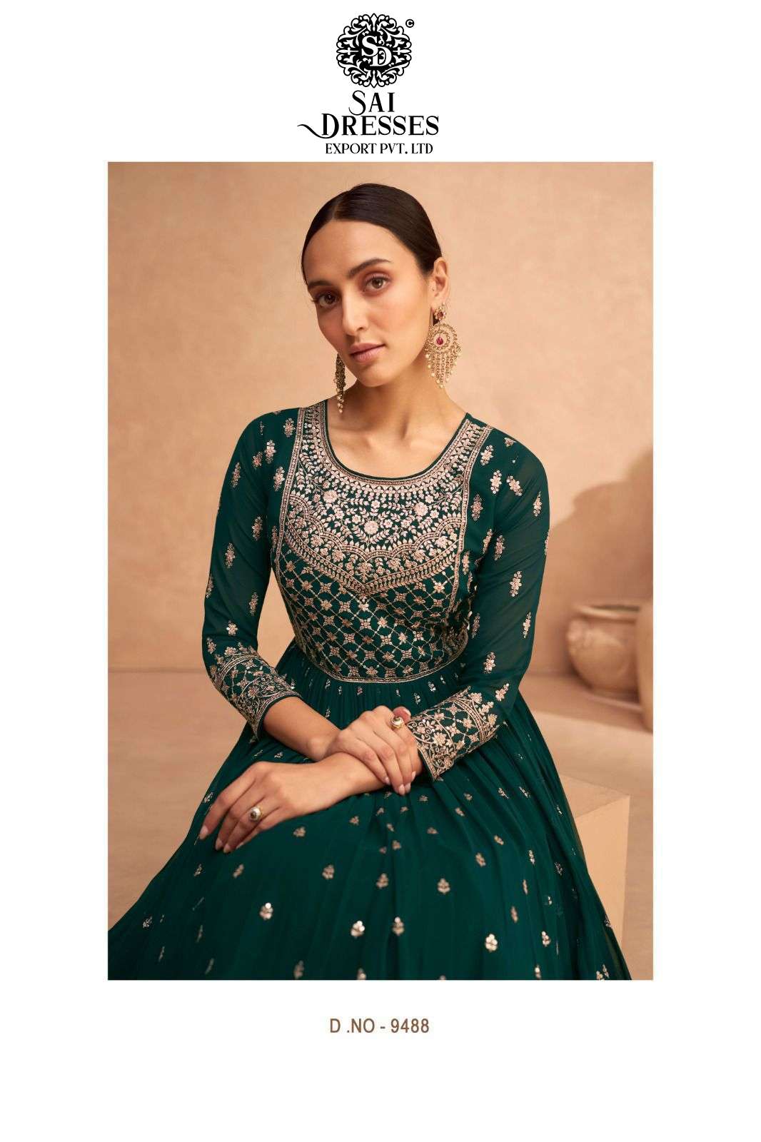 SAI DRESSES PRESENT LEELA READYMADE WEDDING WEAR GOWN STYLE DESIGNER COLLECTION IN WHOLESALE RATE IN SURAT