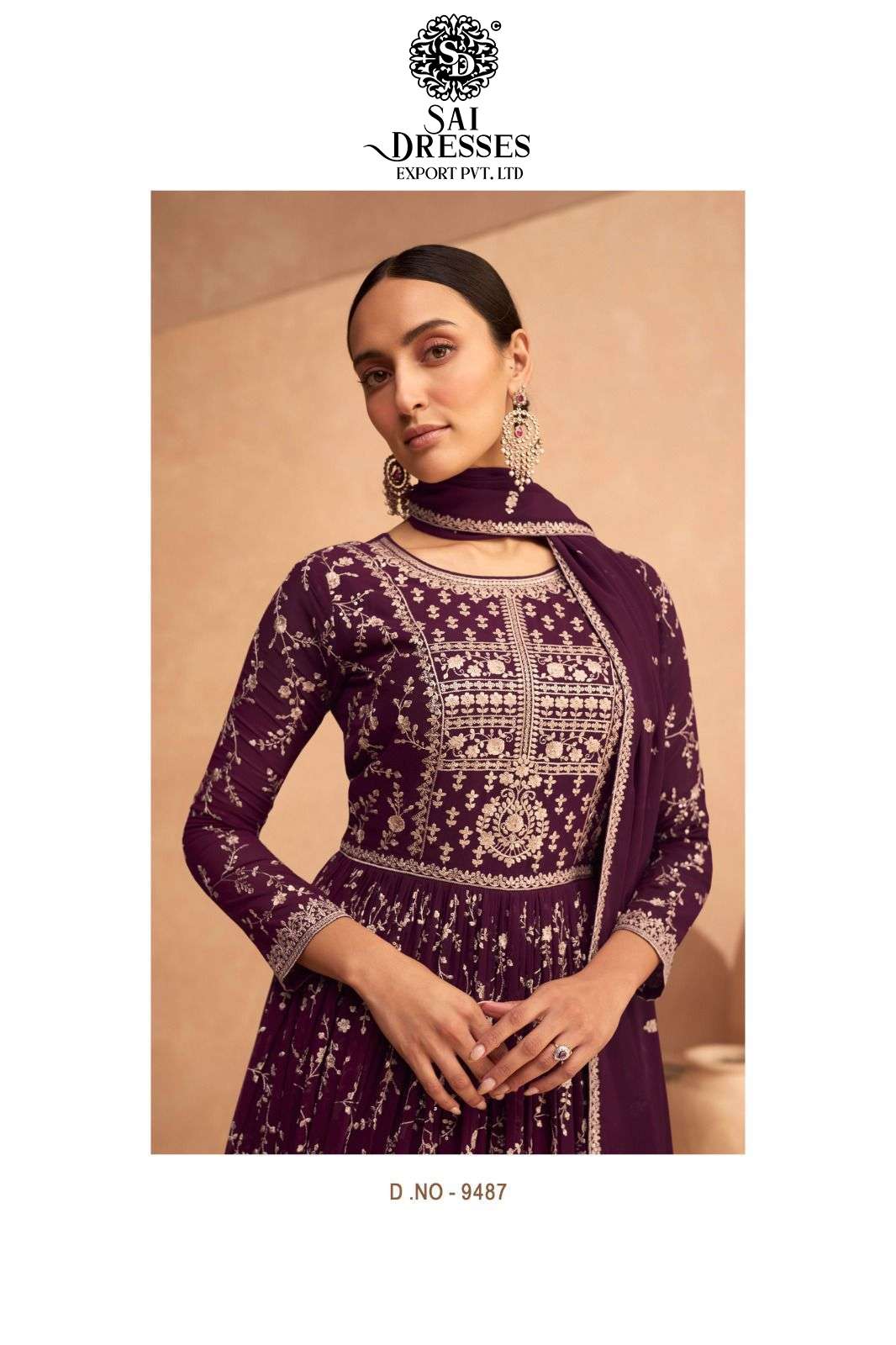 SAI DRESSES PRESENT LEELA READYMADE WEDDING WEAR GOWN STYLE DESIGNER COLLECTION IN WHOLESALE RATE IN SURAT