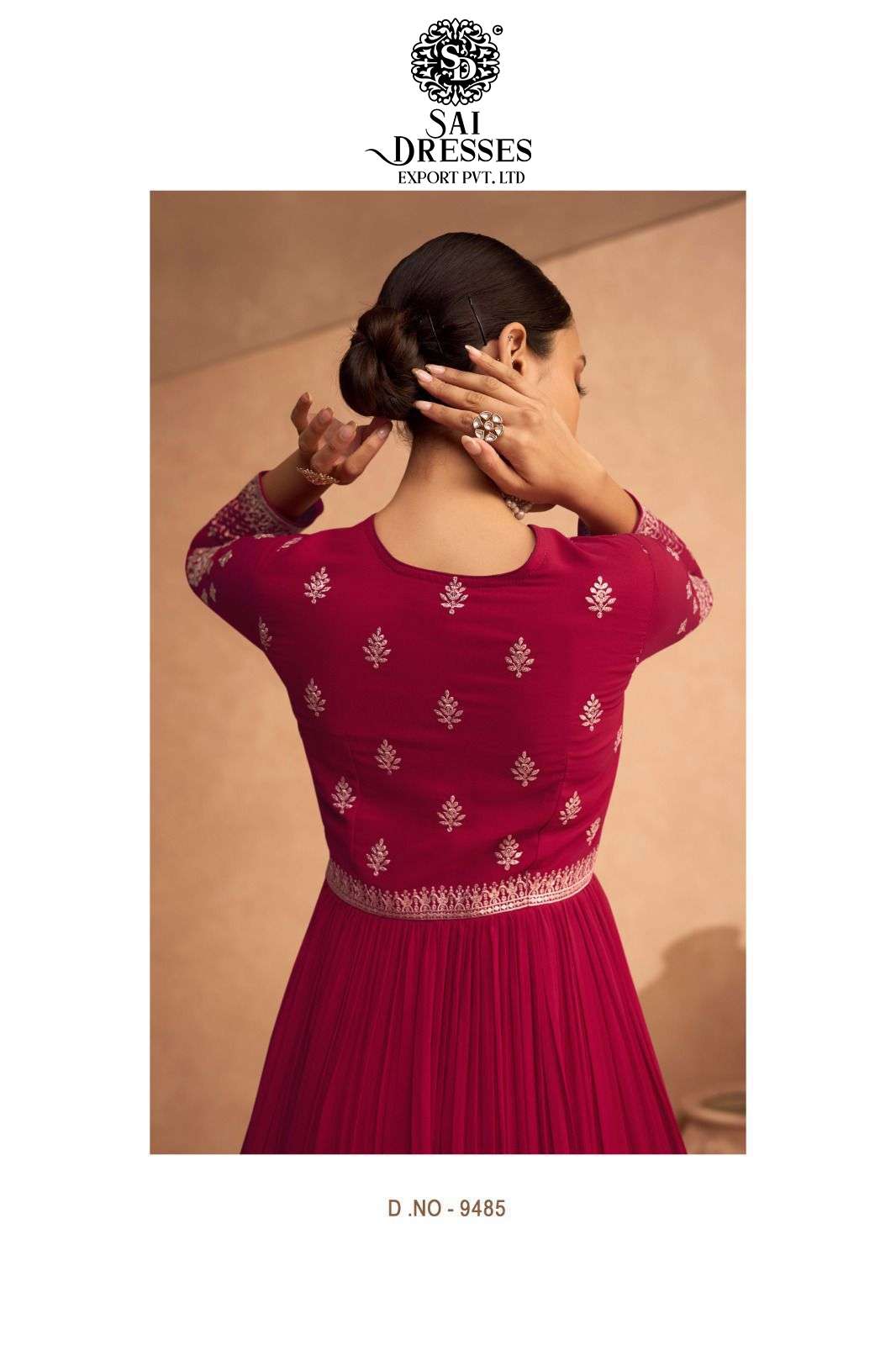 SAI DRESSES PRESENT LEELA READYMADE WEDDING WEAR GOWN STYLE DESIGNER COLLECTION IN WHOLESALE RATE IN SURAT