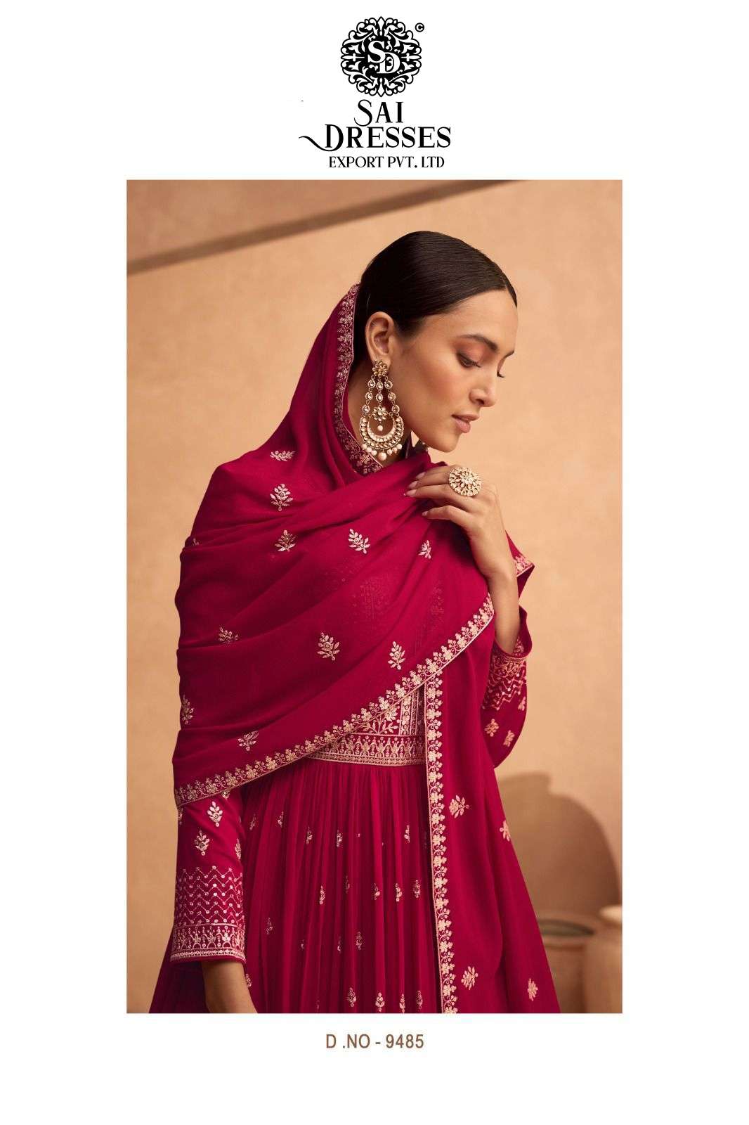 SAI DRESSES PRESENT LEELA READYMADE WEDDING WEAR GOWN STYLE DESIGNER COLLECTION IN WHOLESALE RATE IN SURAT