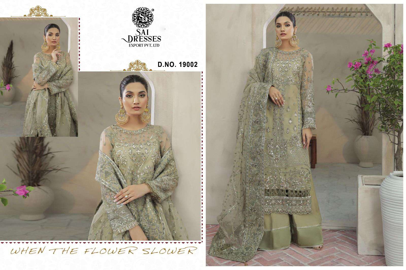 SAI DRESSES PRESENT MAHNUR VOL 19 SEMI STITCHED PARTY WEAR PAKISTANI DESIGNER SUITS IN WHOLESALE RATE IN SURAT