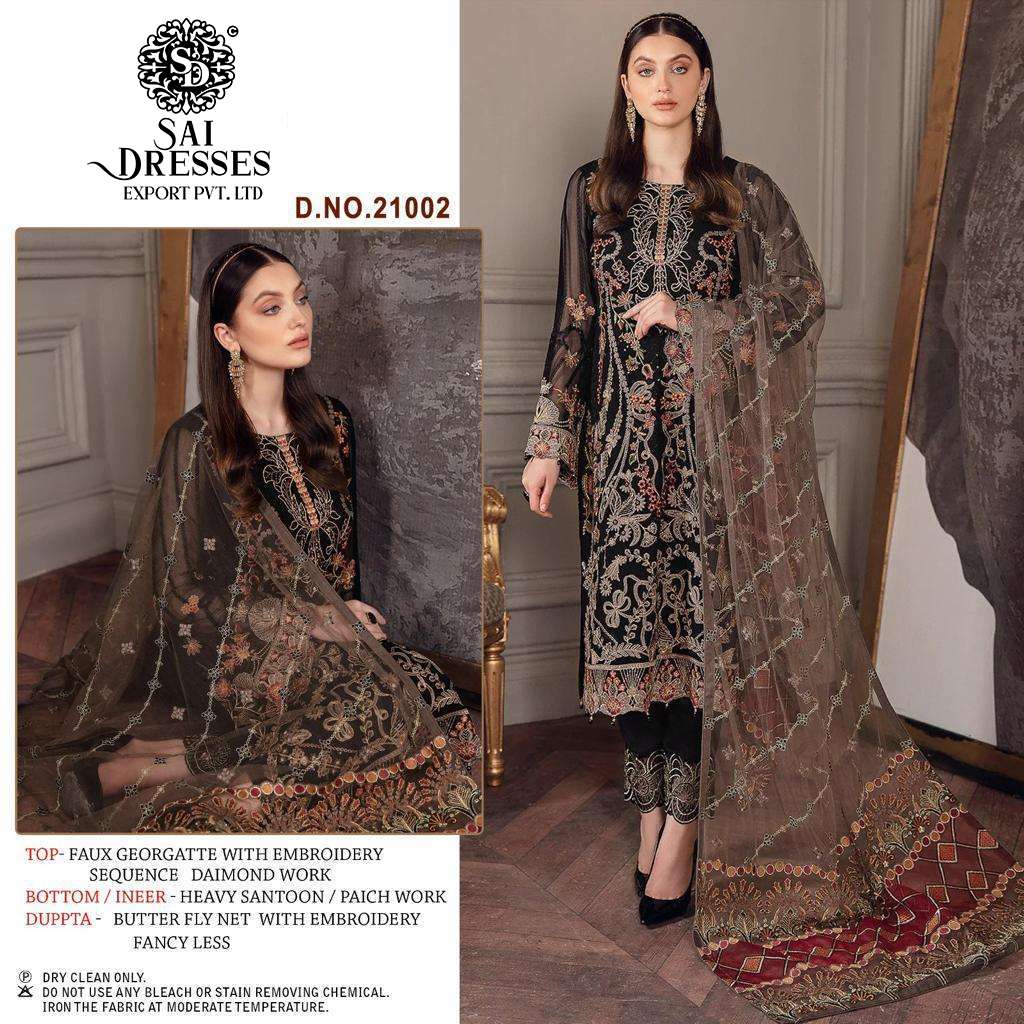 SAI DRESSES PRESENT MAHNUR VOL 21 SEMI STITCHED PARTY WEAR PAKISTANI DESIGNER SUITS IN WHOLESALE RATE IN SURAT