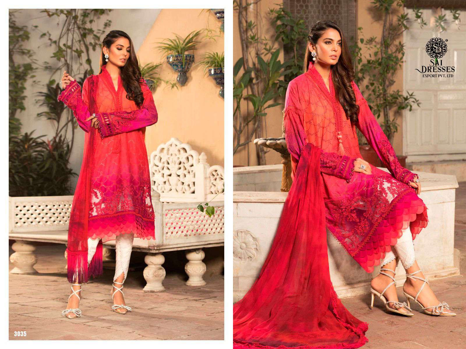 SAI DRESSES PRESENT MARIA B SPRING COLLECTION SUMMER WEAR DESIGNER PAKISTANI SUITS IN WHOLESALE RATE IN SURAT