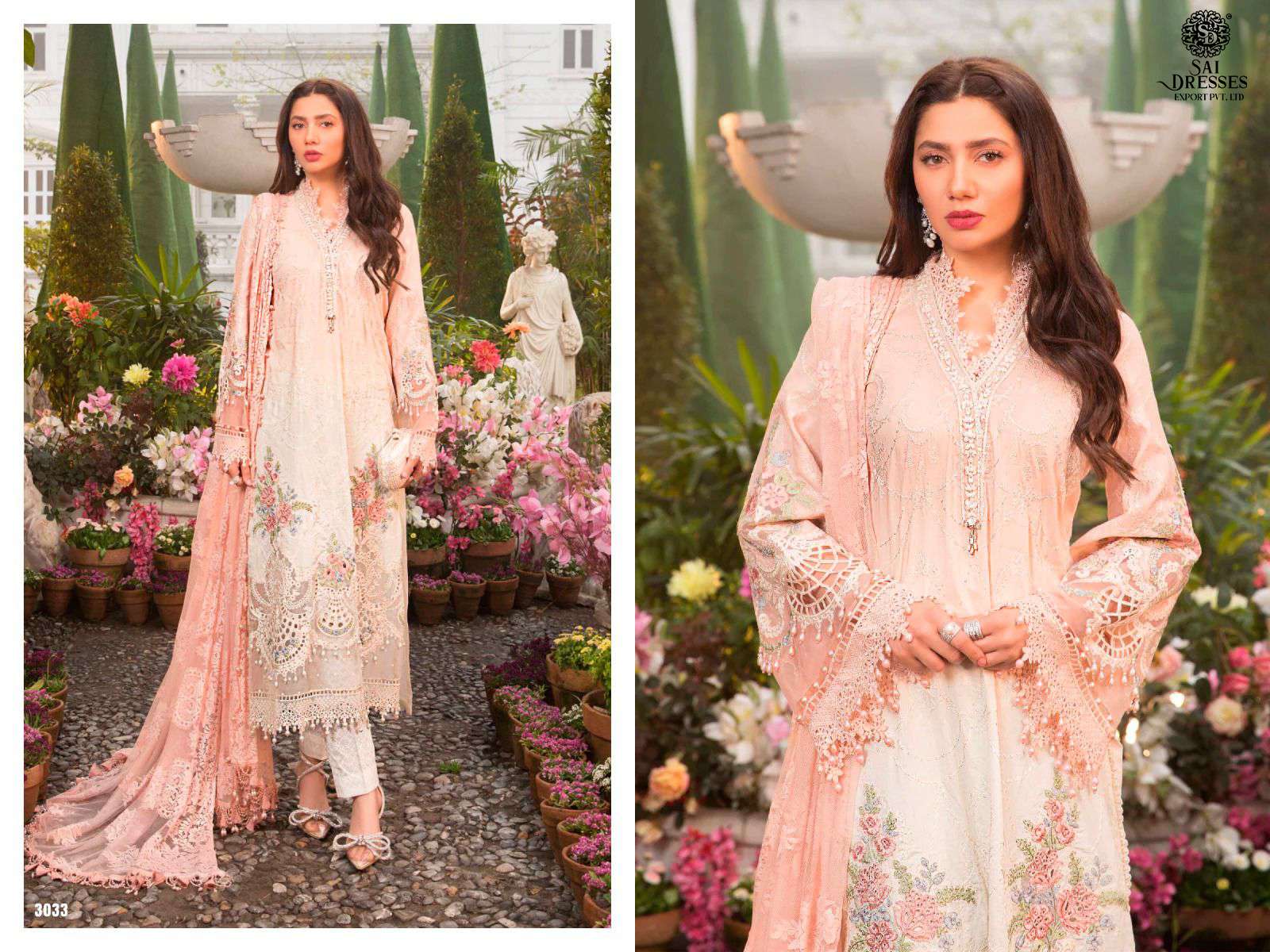 SAI DRESSES PRESENT MARIA B SPRING COLLECTION SUMMER WEAR DESIGNER PAKISTANI SUITS IN WHOLESALE RATE IN SURAT