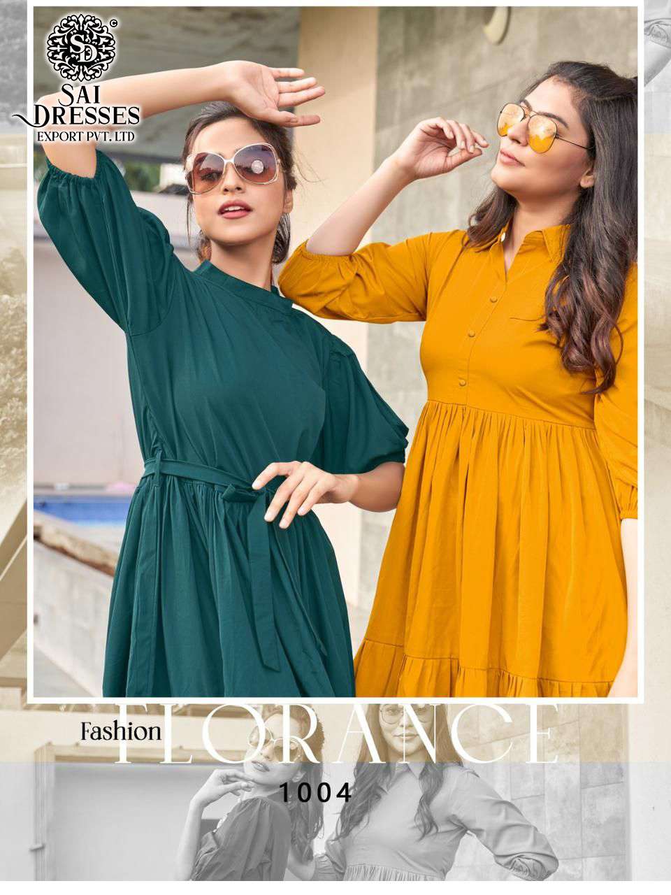 SAI DRESSES PRESENT MAZELO READY TO STYLISH WEAR FANCY WESTERN COLLECTION IN WHOLESALE RATE IN SURAT