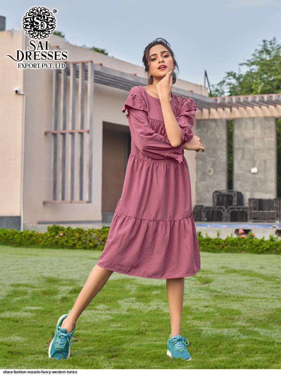 SAI DRESSES PRESENT MAZELO READY TO STYLISH WEAR FANCY WESTERN COLLECTION IN WHOLESALE RATE IN SURAT