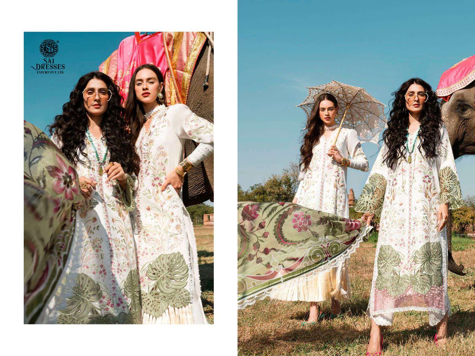 SAI DRESSES PRESENT MUSHQ LUXURY LAWN 23 CAMBRIC COTTON DESIGNER PAKISTANI SUMMER  COLLECTION IN WHOLESALE RATE IN SURAT