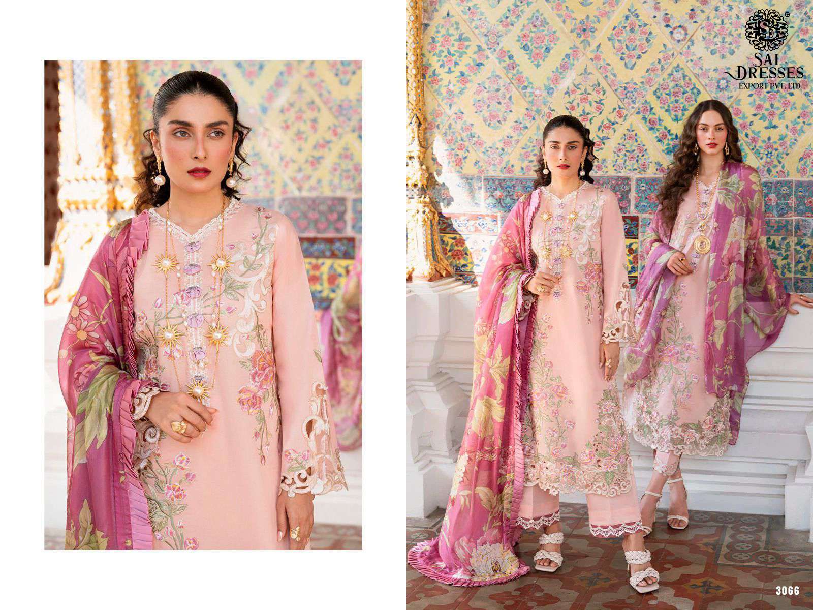 SAI DRESSES PRESENT MUSHQ LUXURY LAWN 23 CAMBRIC COTTON DESIGNER PAKISTANI SUMMER  COLLECTION IN WHOLESALE RATE IN SURAT