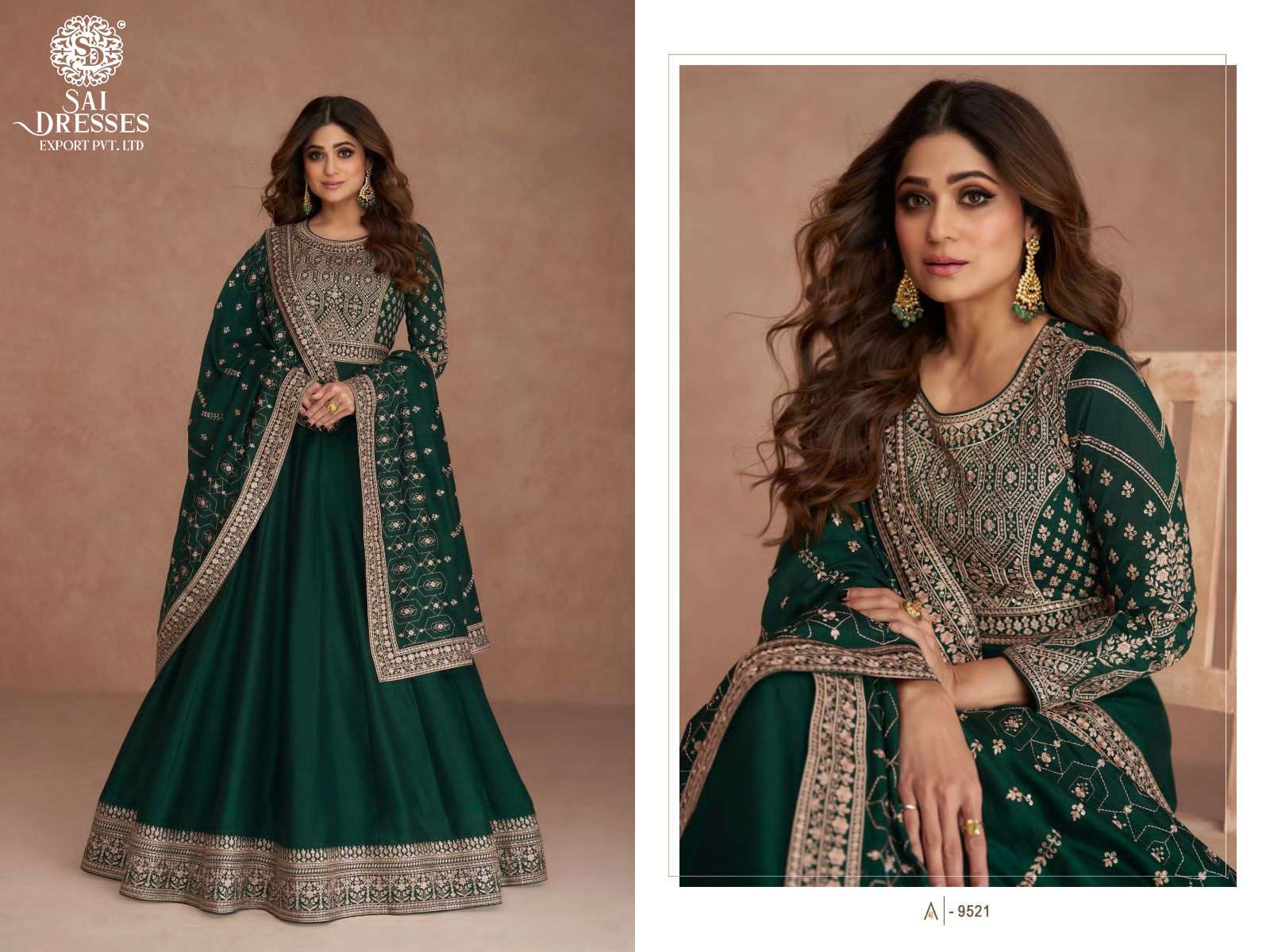 SAI DRESSES PRESENT NAVYA READYMADE WEDDING WEAR DESIGNER SUITS IN WHOLESALE RATE IN SURAT