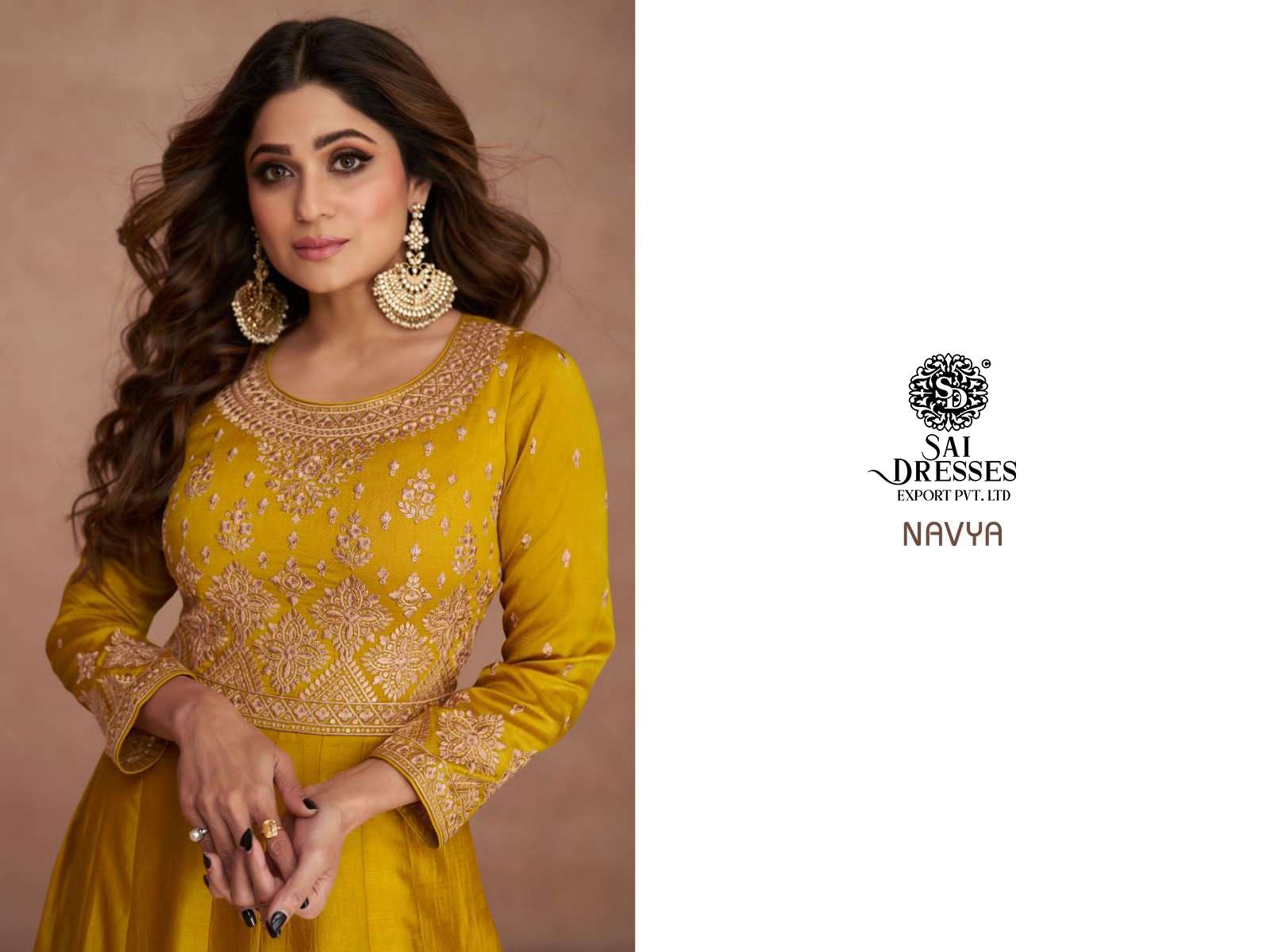 SAI DRESSES PRESENT NAVYA READYMADE WEDDING WEAR DESIGNER SUITS IN WHOLESALE RATE IN SURAT