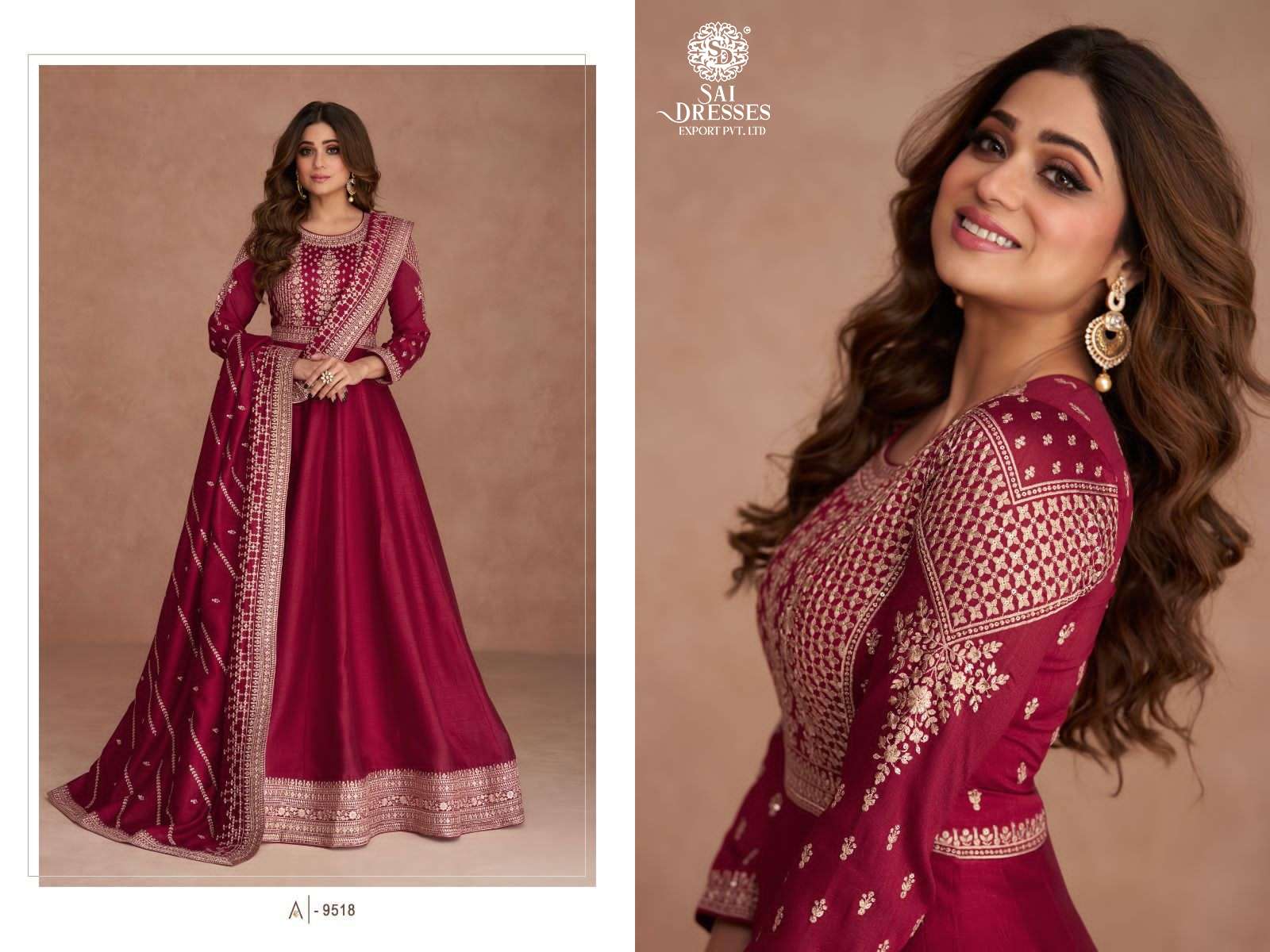 SAI DRESSES PRESENT NAVYA READYMADE WEDDING WEAR DESIGNER SUITS IN WHOLESALE RATE IN SURAT