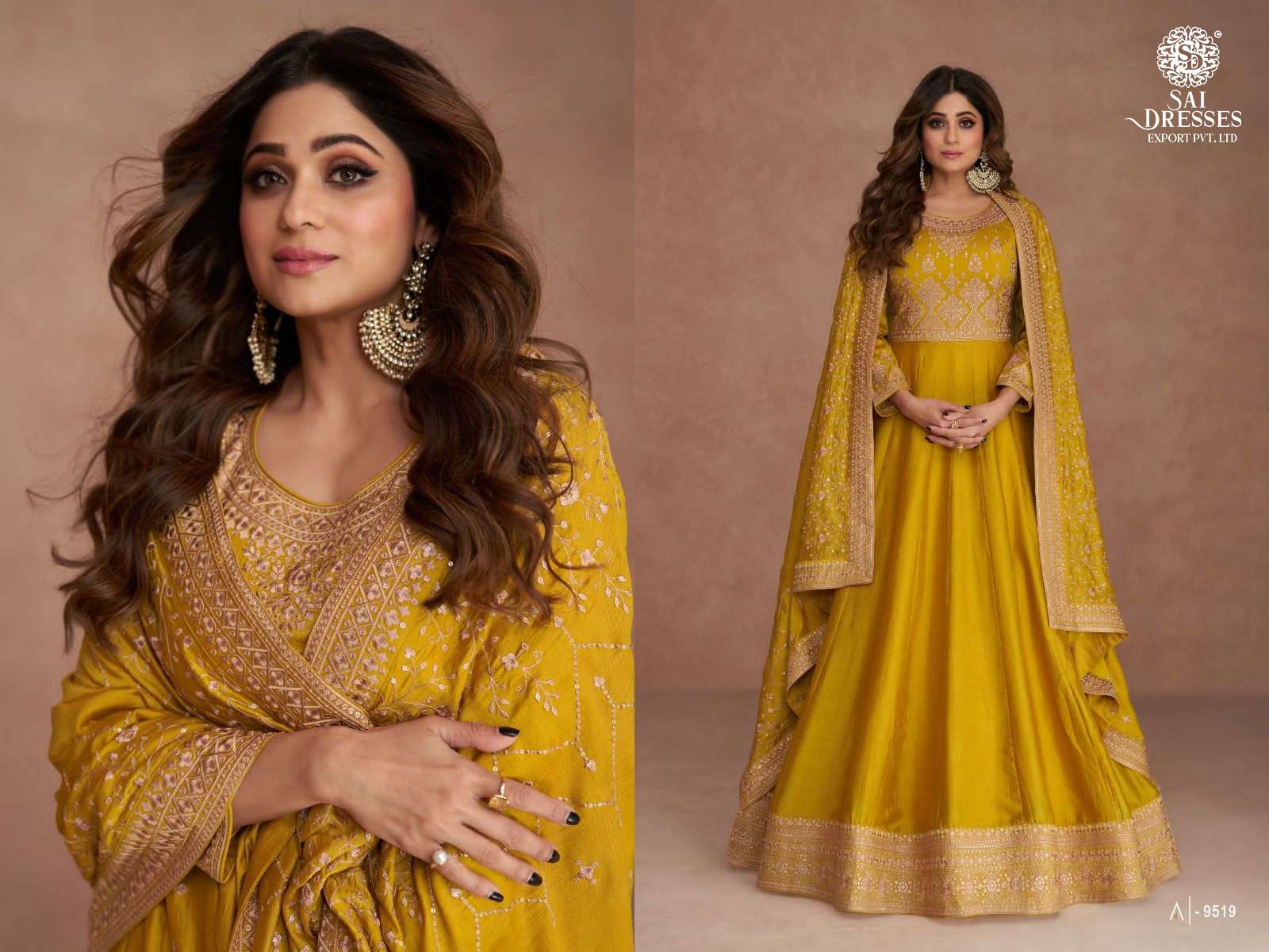 SAI DRESSES PRESENT NAVYA READYMADE WEDDING WEAR DESIGNER SUITS IN WHOLESALE RATE IN SURAT